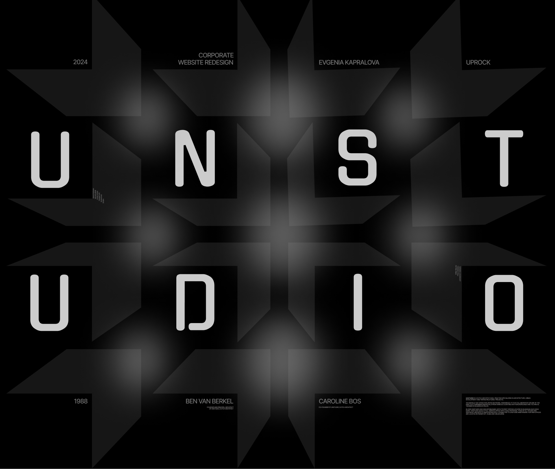 UNSTUDIO | Редизайн корпоративного сайта — Изображение №1 — Интерфейсы, Брендинг на Dprofile