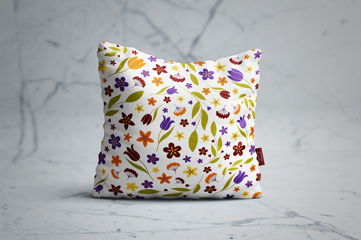 Бесшовный цветочный паттерн — Изображение №1 — Иллюстрация, Графика на Dprofile