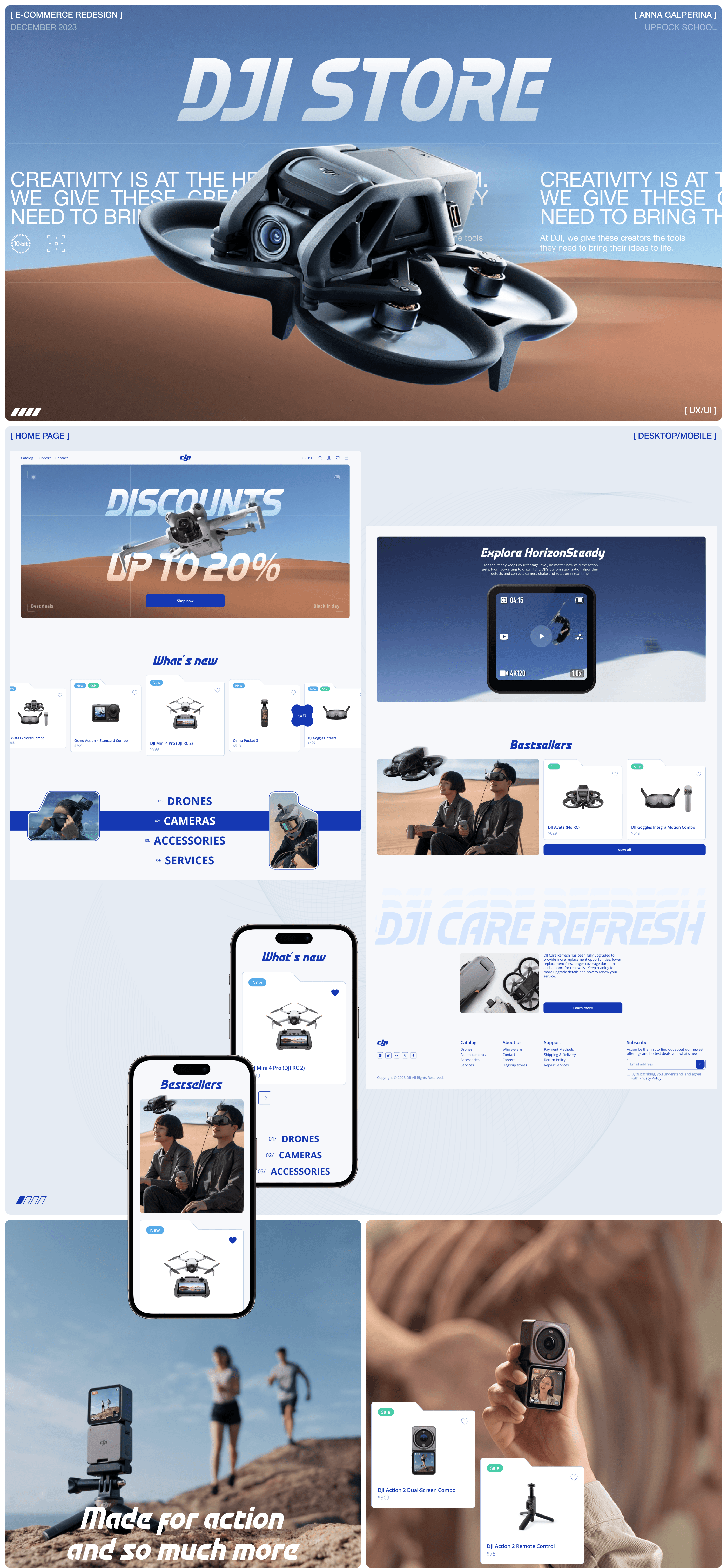 DJI STORE ✽ E-COMMERCE REDESIGN — Изображение №1 — Интерфейсы на Dprofile