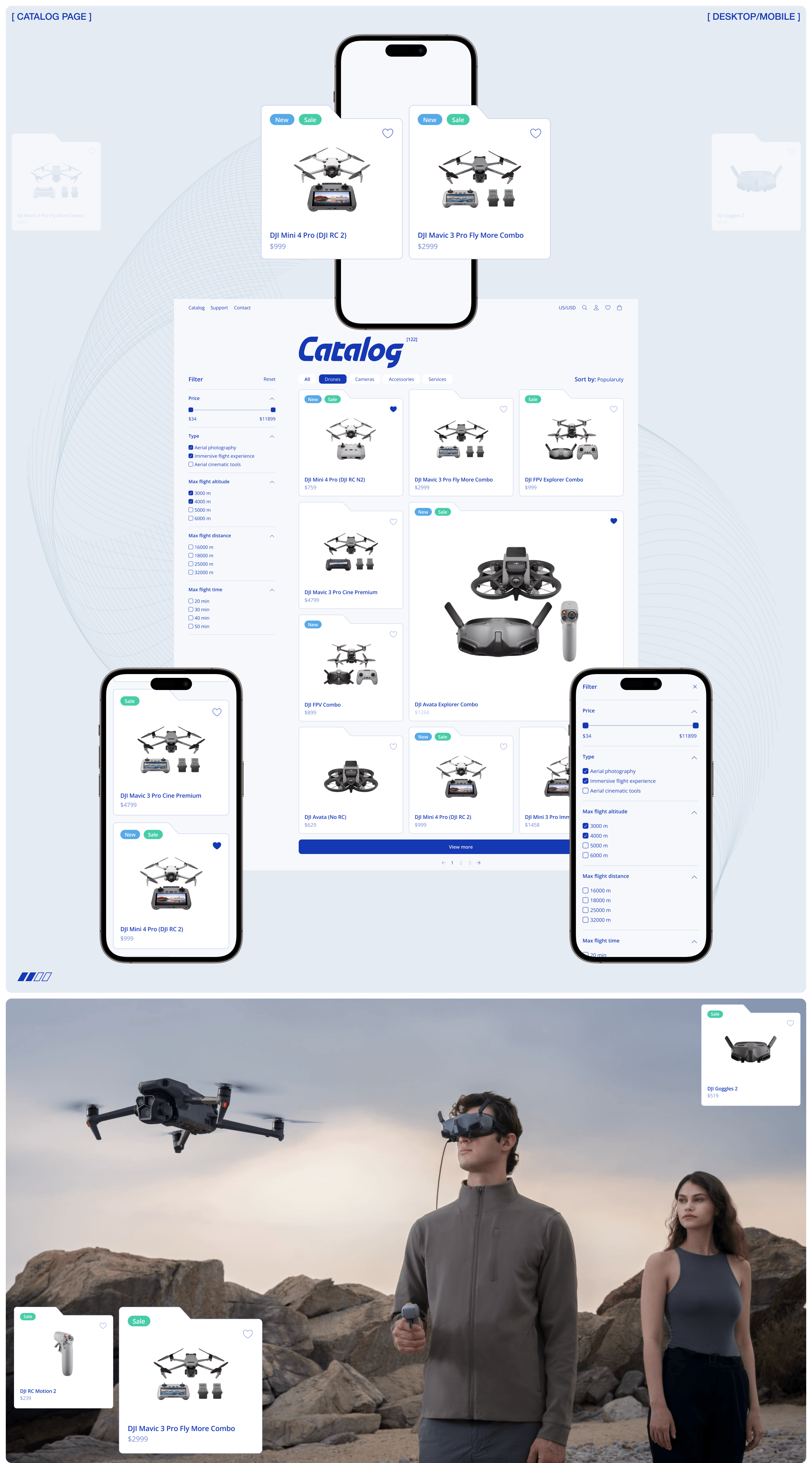 DJI STORE ✽ E-COMMERCE REDESIGN — Изображение №2 — Интерфейсы на Dprofile
