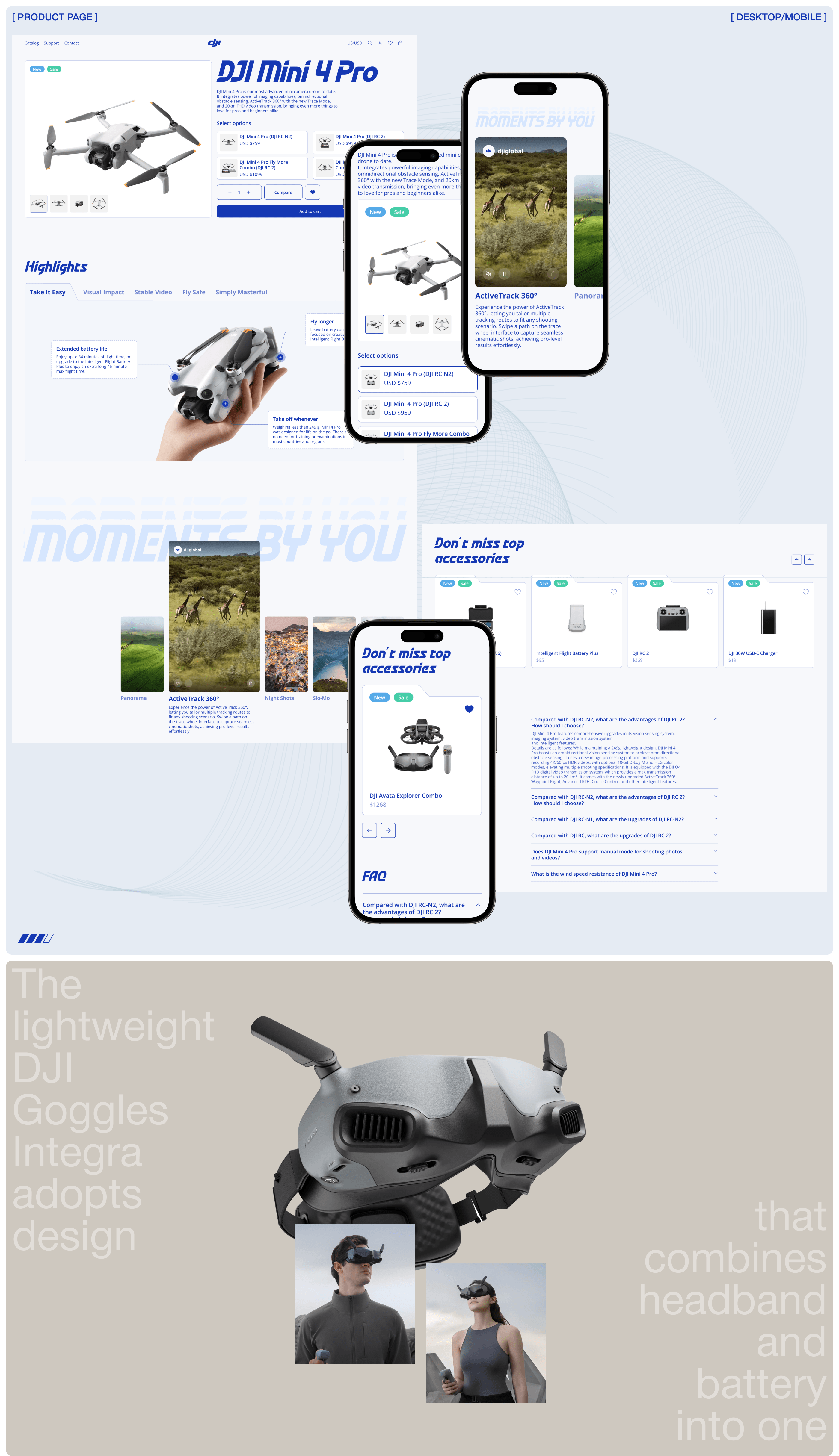 DJI STORE ✽ E-COMMERCE REDESIGN — Изображение №3 — Интерфейсы на Dprofile