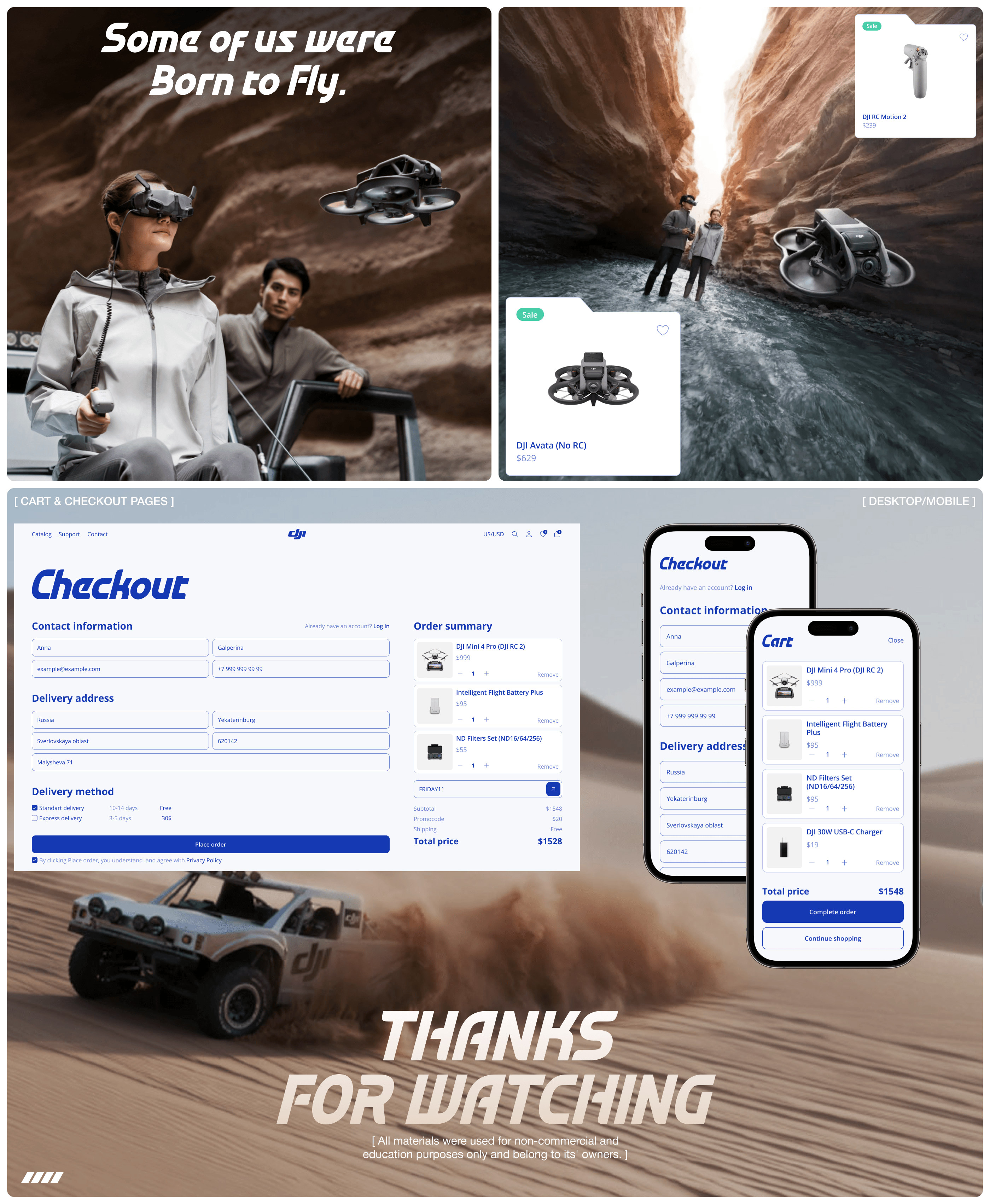 DJI STORE ✽ E-COMMERCE REDESIGN — Изображение №5 — Интерфейсы на Dprofile
