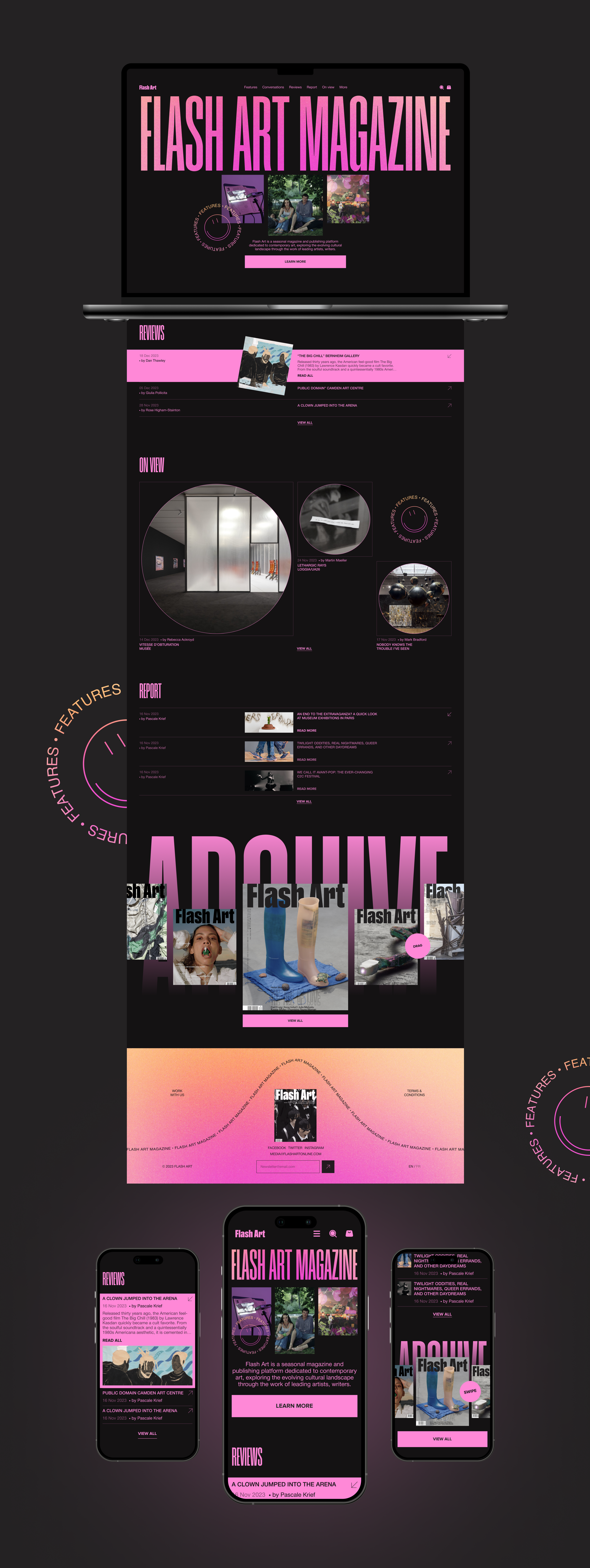 FLASH ART ✽ MAGAZINE REDESIGN — Изображение №2 — Интерфейсы на Dprofile