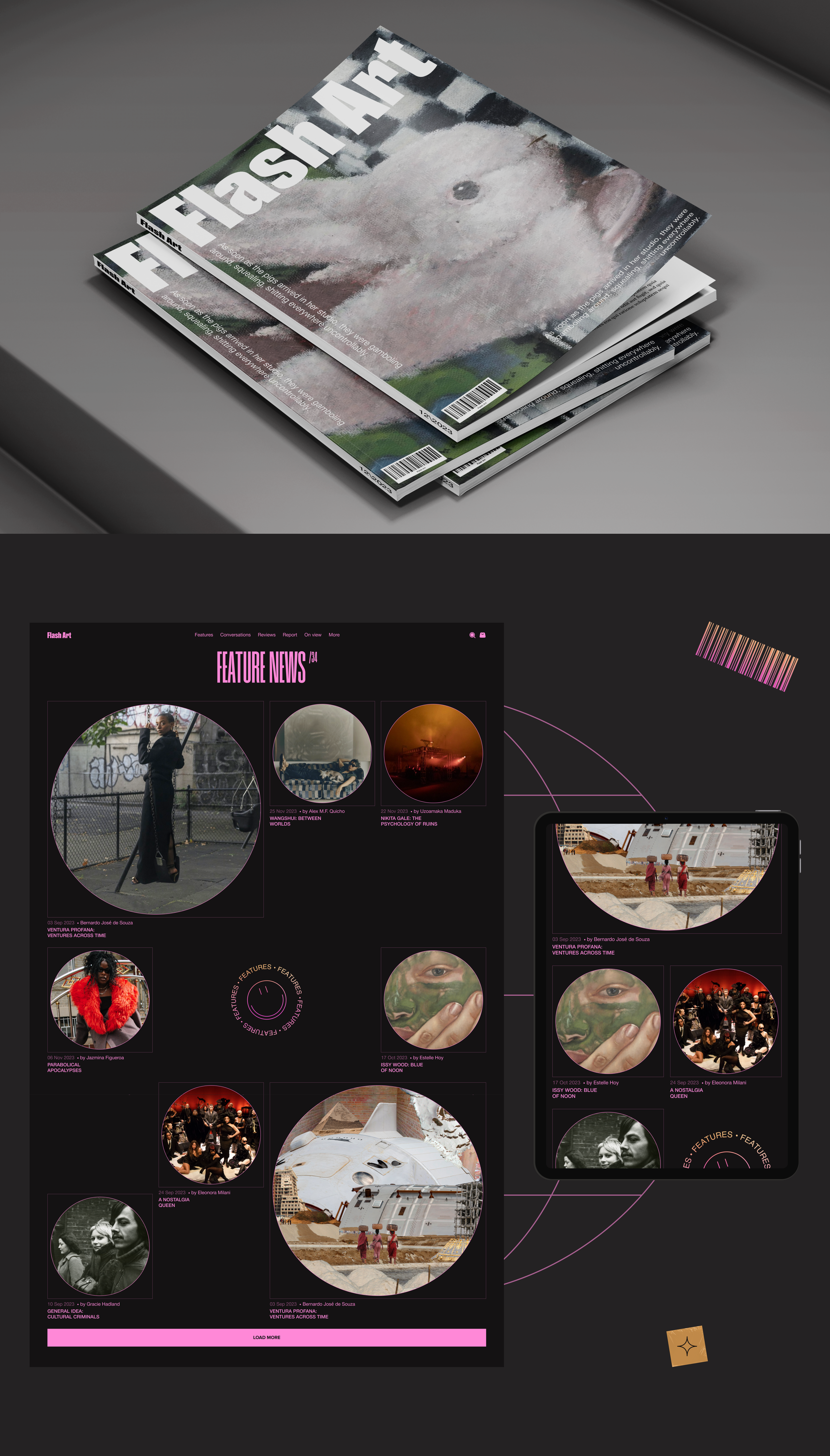 FLASH ART ✽ MAGAZINE REDESIGN — Изображение №3 — Интерфейсы на Dprofile