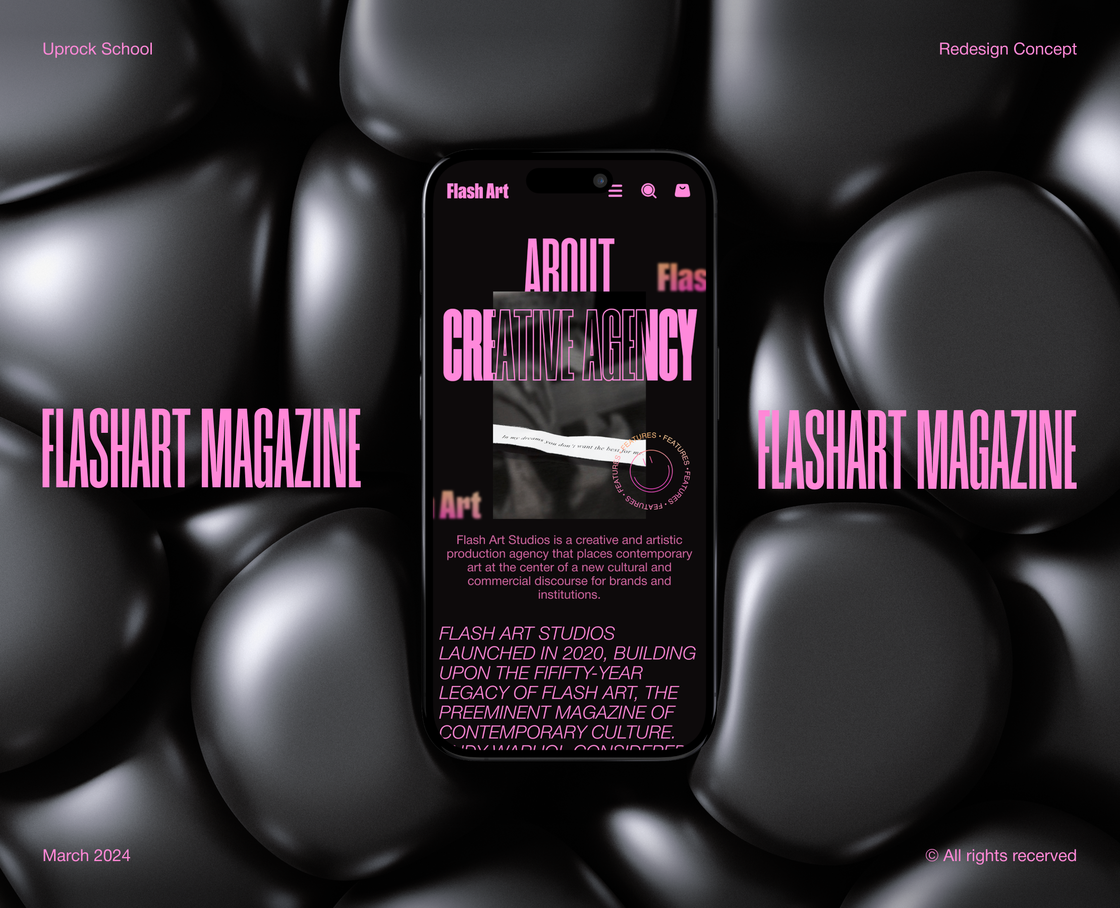 FLASH ART ✽ MAGAZINE REDESIGN — Интерфейсы на Dprofile