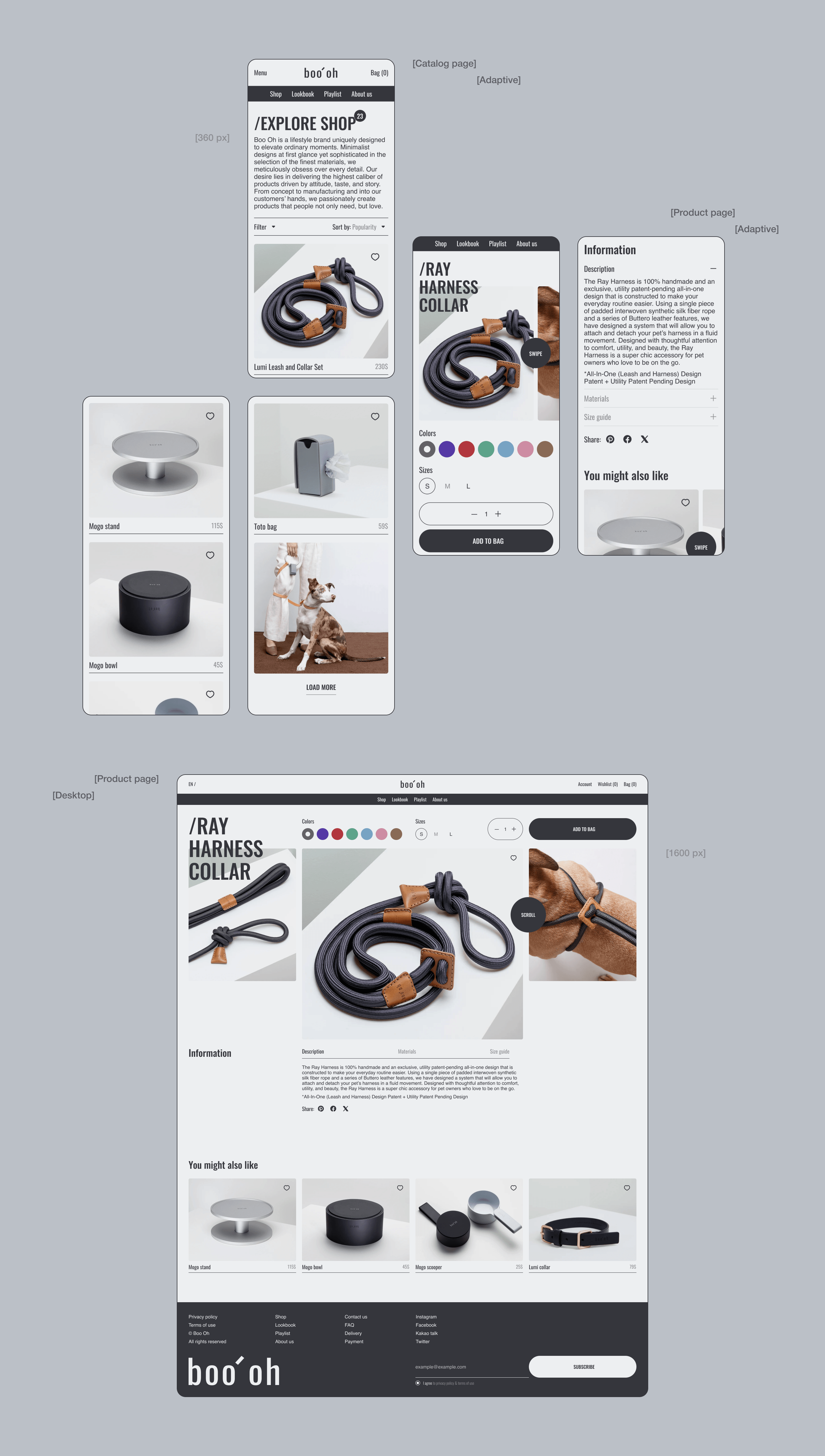 BOO OH STORE ✽ REDESIGN CONCEPT — Изображение №4 — Интерфейсы, Брендинг на Dprofile