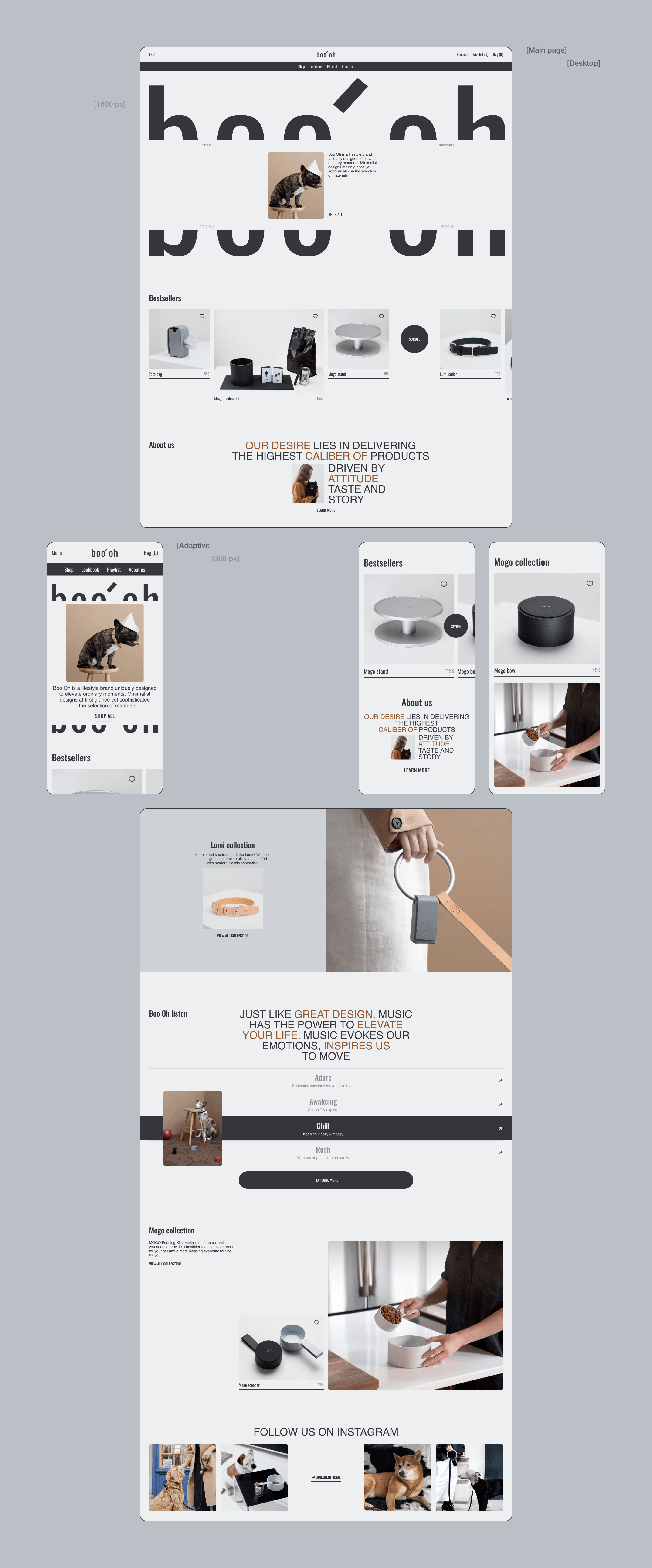 BOO OH STORE ✽ REDESIGN CONCEPT — Изображение №2 — Интерфейсы, Брендинг на Dprofile