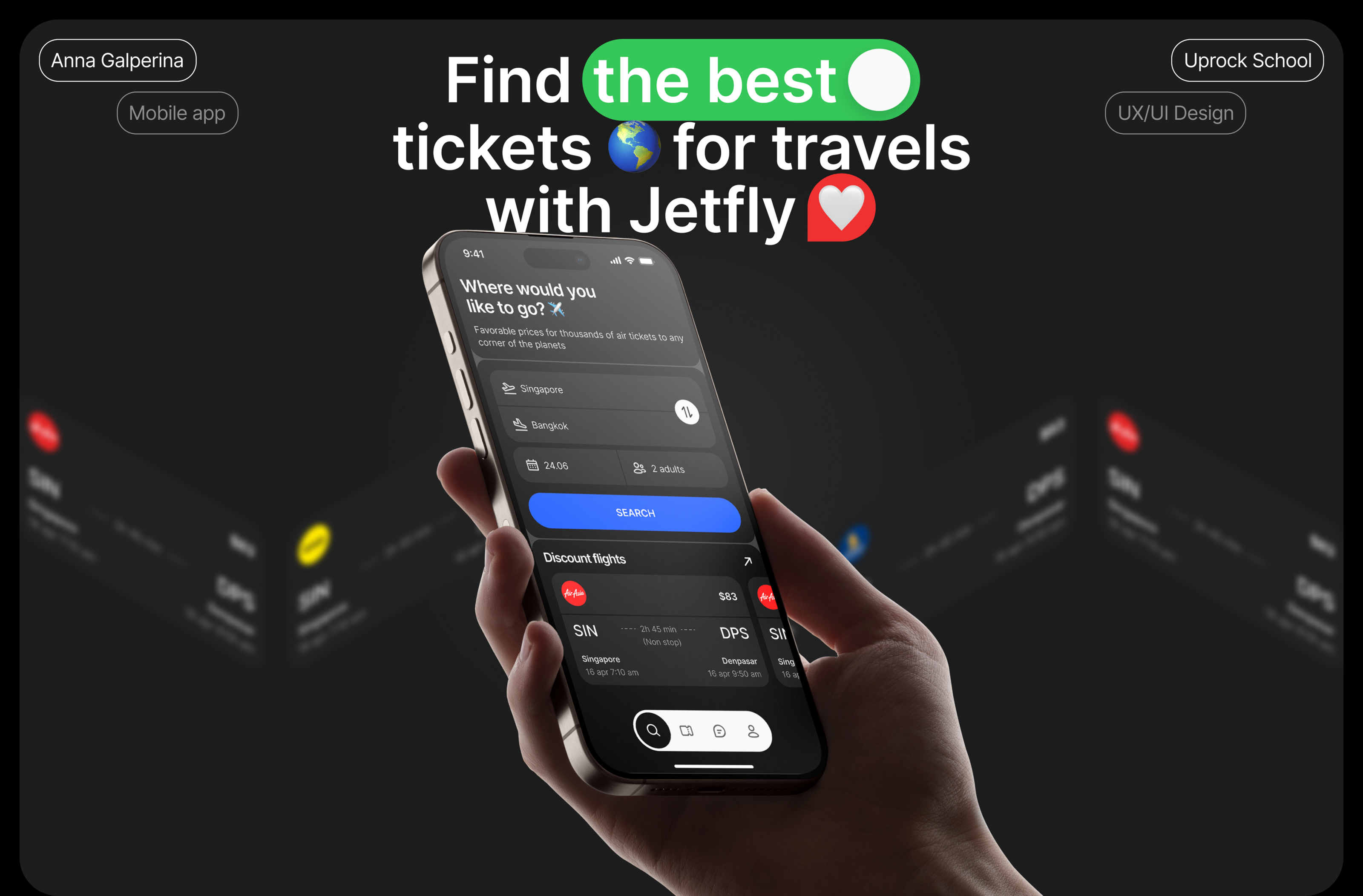 JETFLY ✽ MOBILE APP — Изображение №1 — Интерфейсы на Dprofile