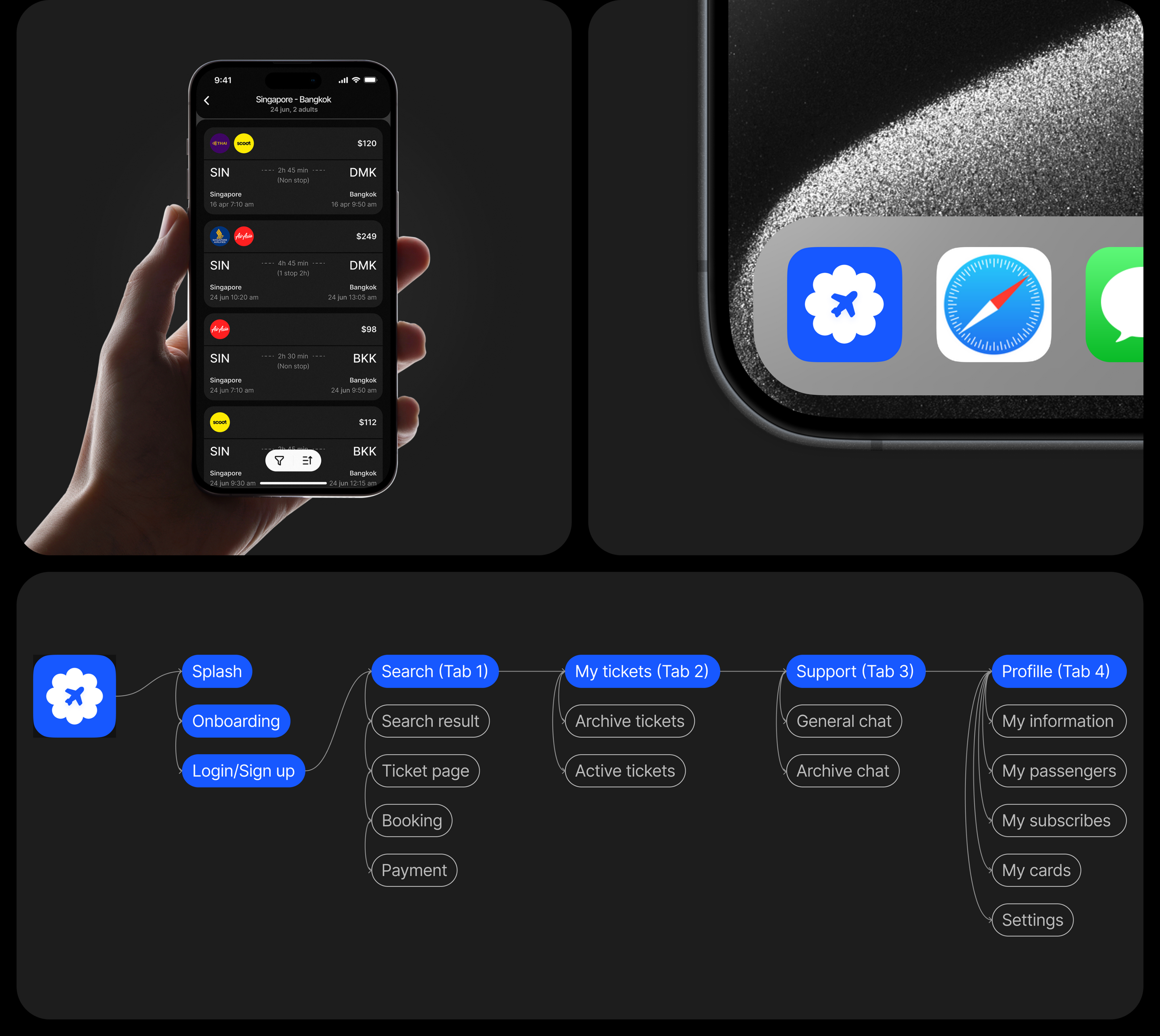 JETFLY ✽ MOBILE APP — Изображение №4 — Интерфейсы на Dprofile