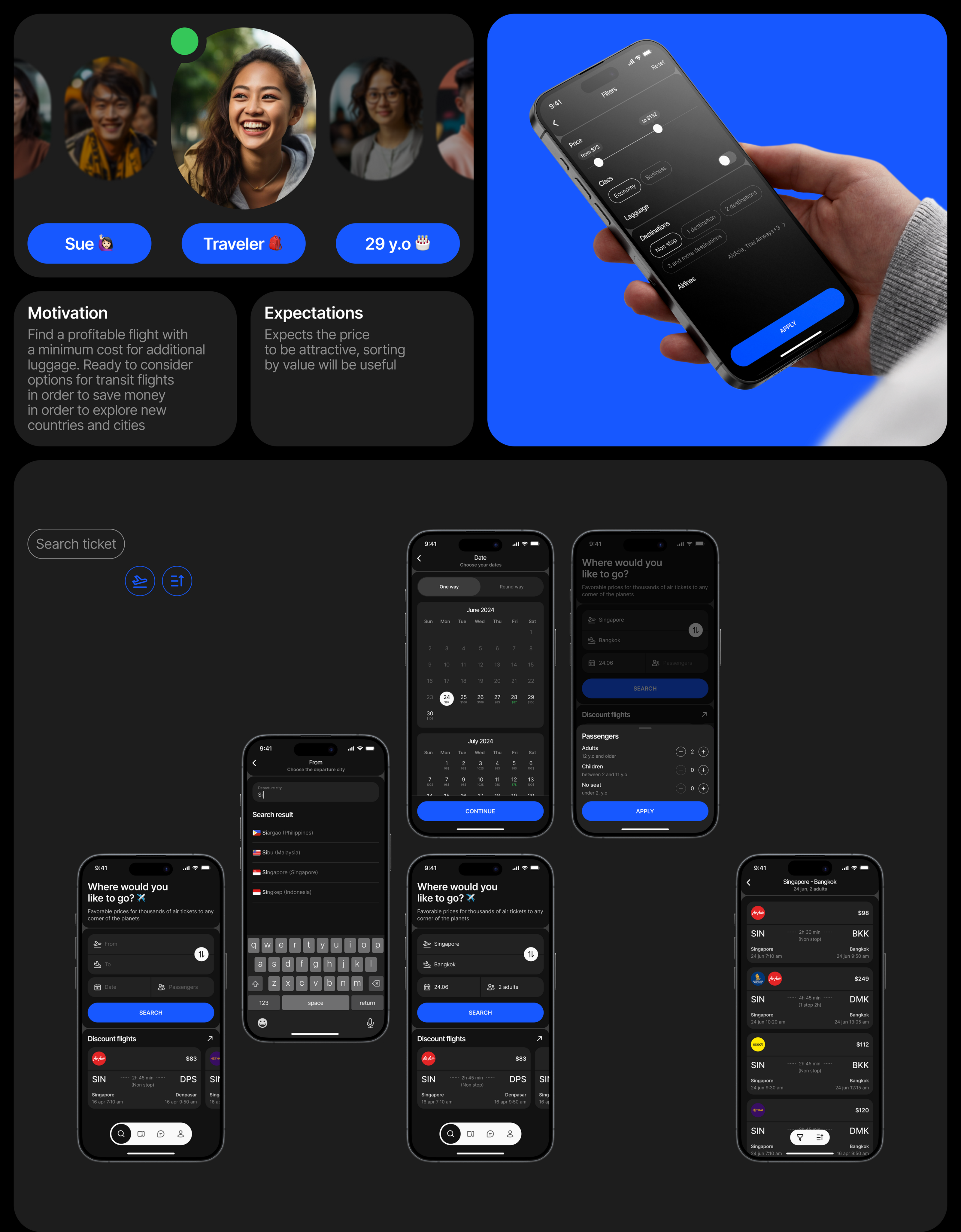 JETFLY ✽ MOBILE APP — Изображение №6 — Интерфейсы на Dprofile