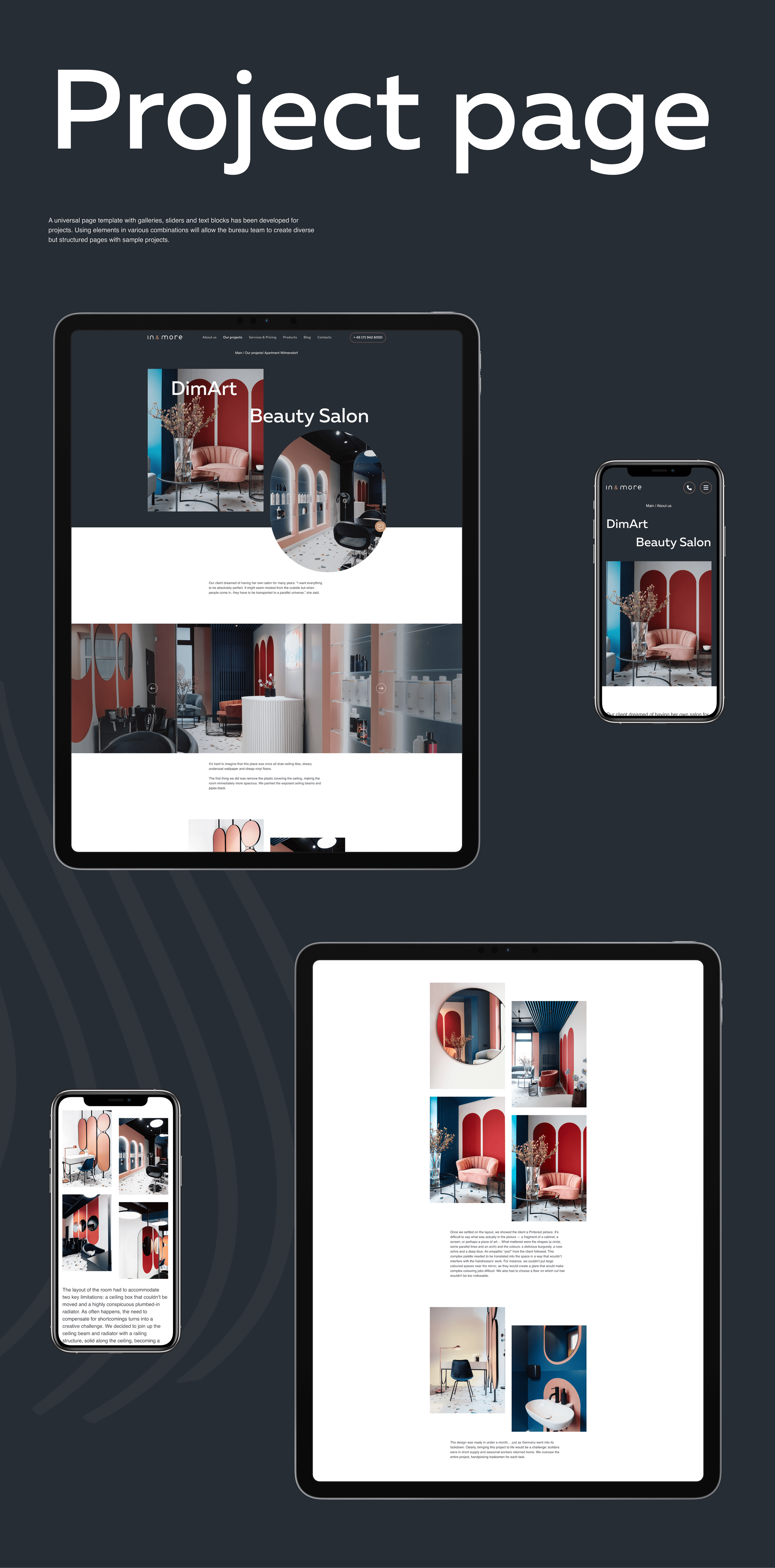 In & More – website of the design bureau — Изображение №8 — Интерфейсы на Dprofile
