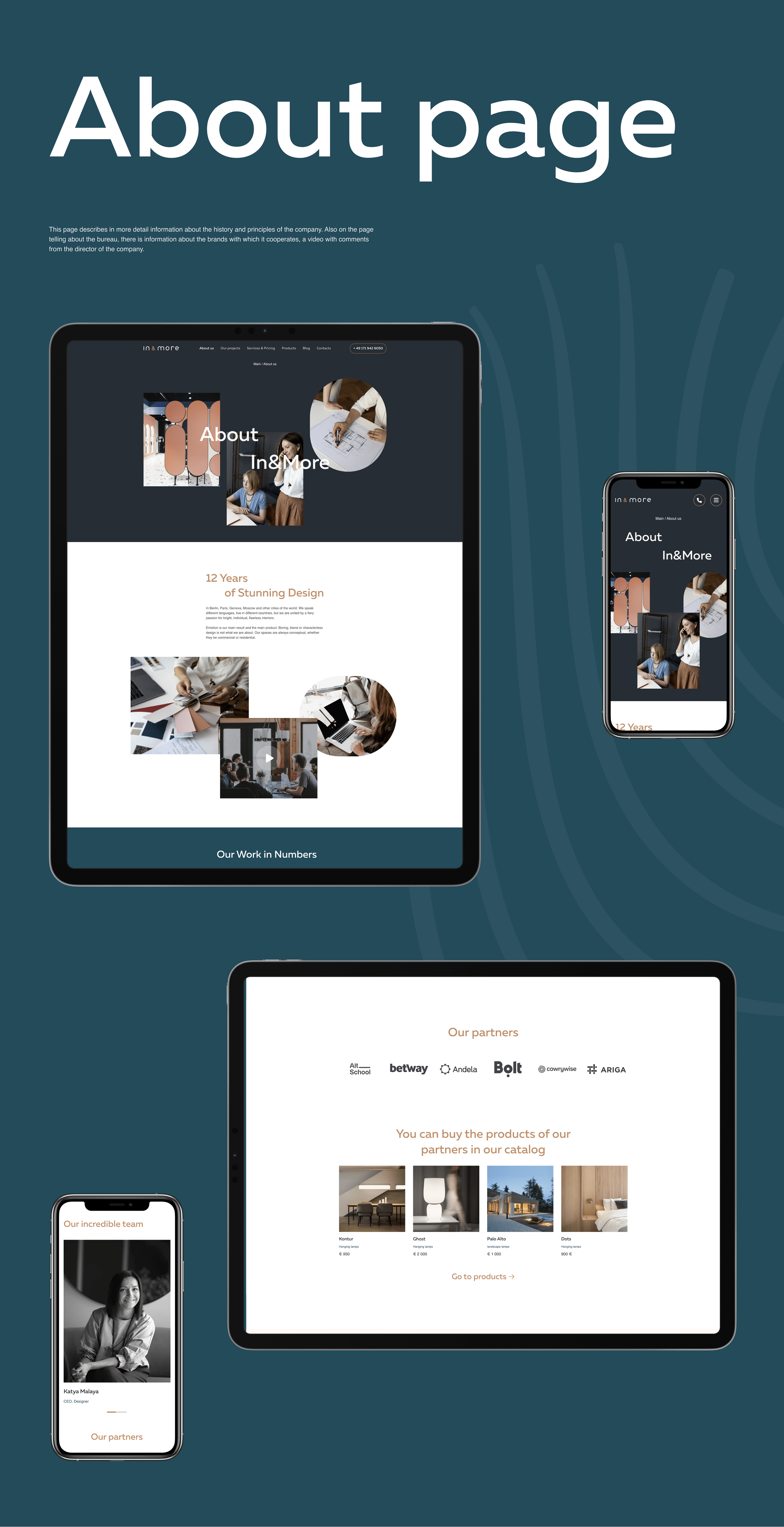 In & More – website of the design bureau — Изображение №6 — Интерфейсы на Dprofile