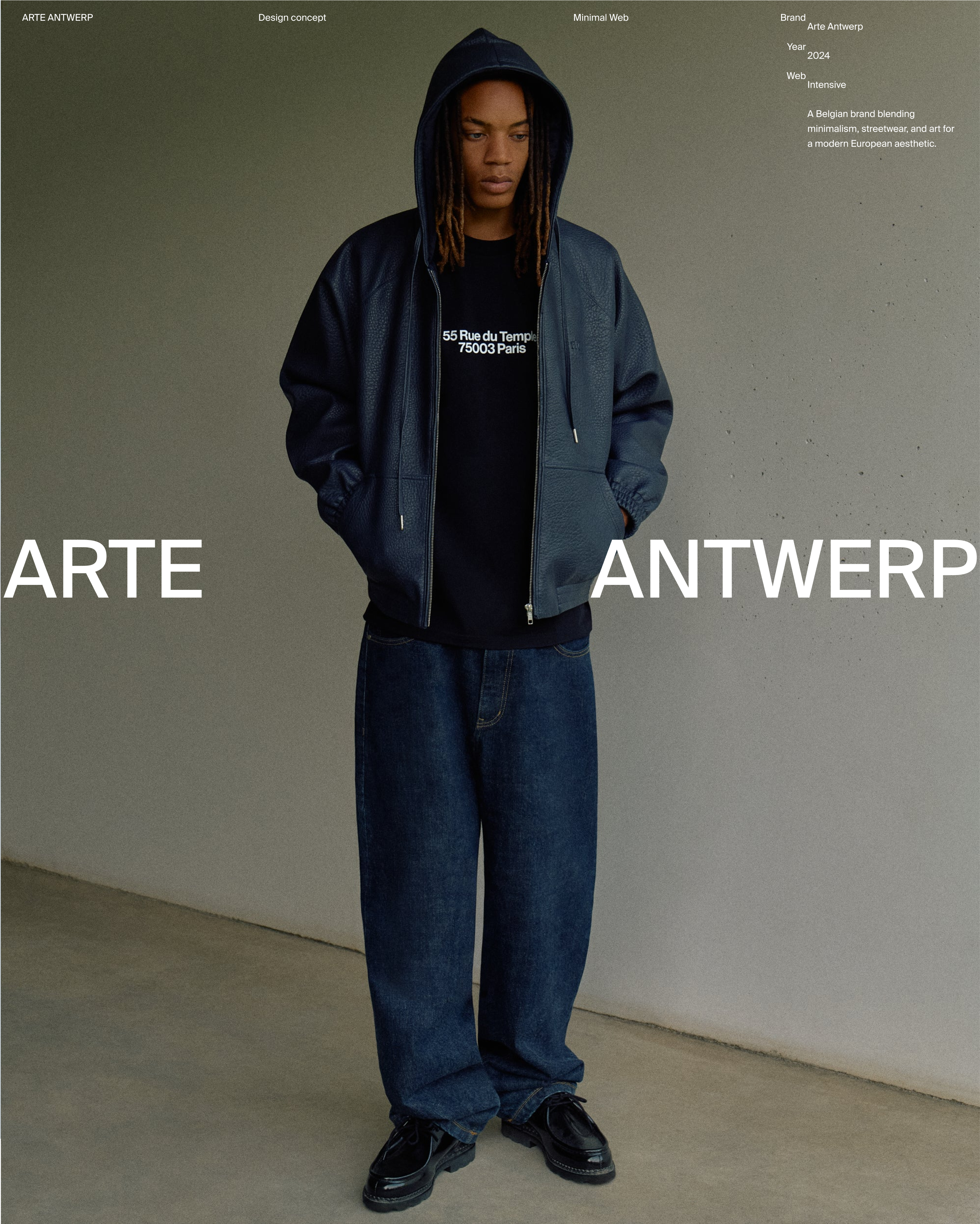 Arte Antwerp. Fashion Store — Изображение №1 — Интерфейсы, Анимация на Dprofile