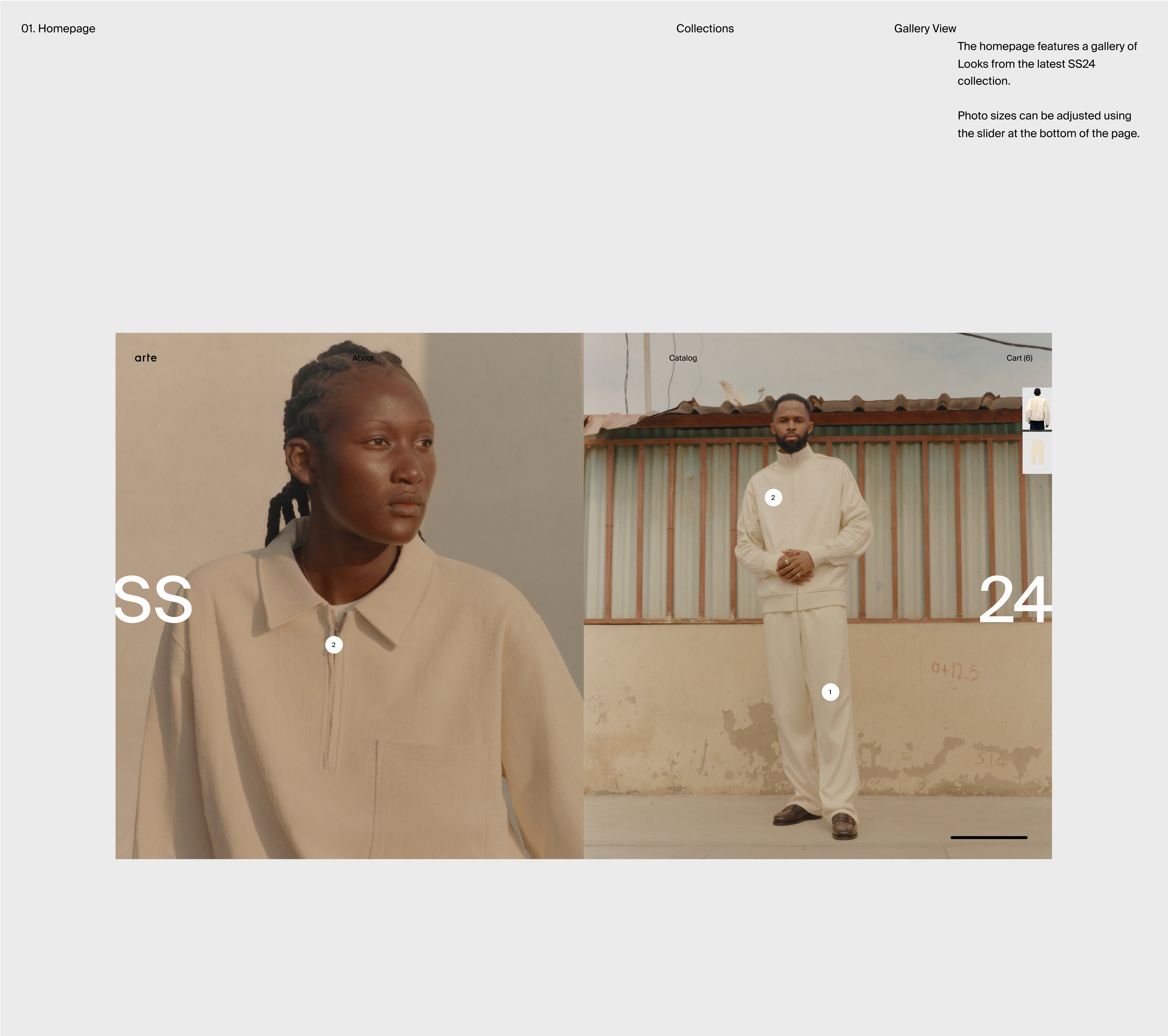 Arte Antwerp. Fashion Store — Изображение №2 — Интерфейсы, Анимация на Dprofile