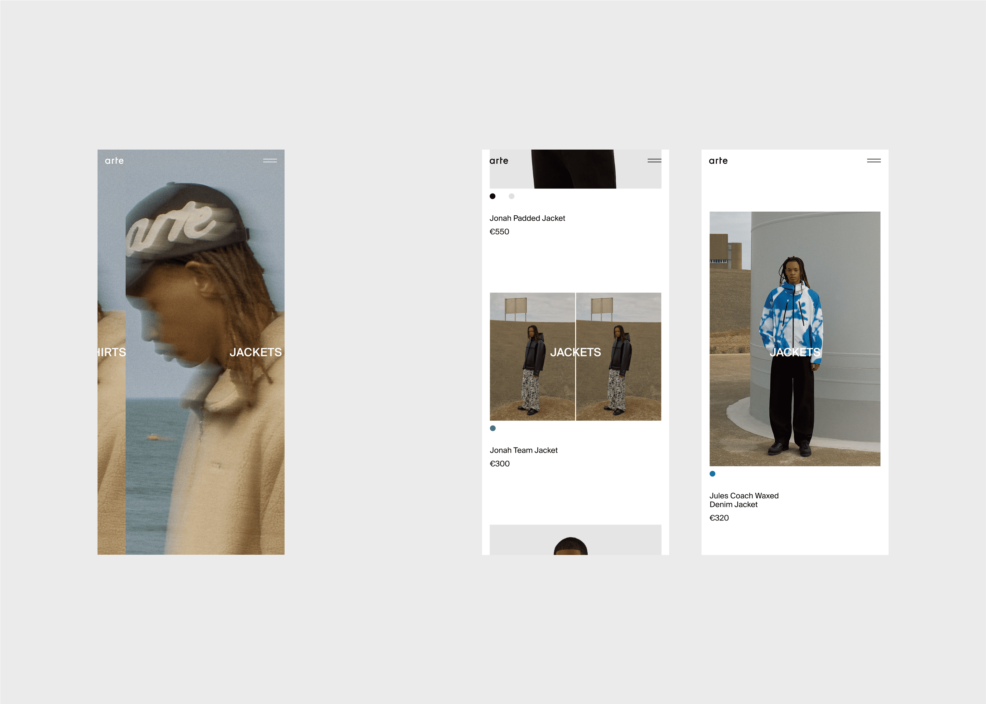 Arte Antwerp. Fashion Store — Изображение №9 — Интерфейсы, Анимация на Dprofile