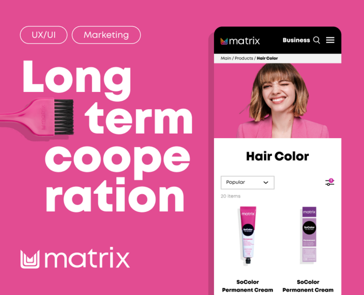 Matrix digital communications — Интерфейсы, Маркетинг на Dprofile