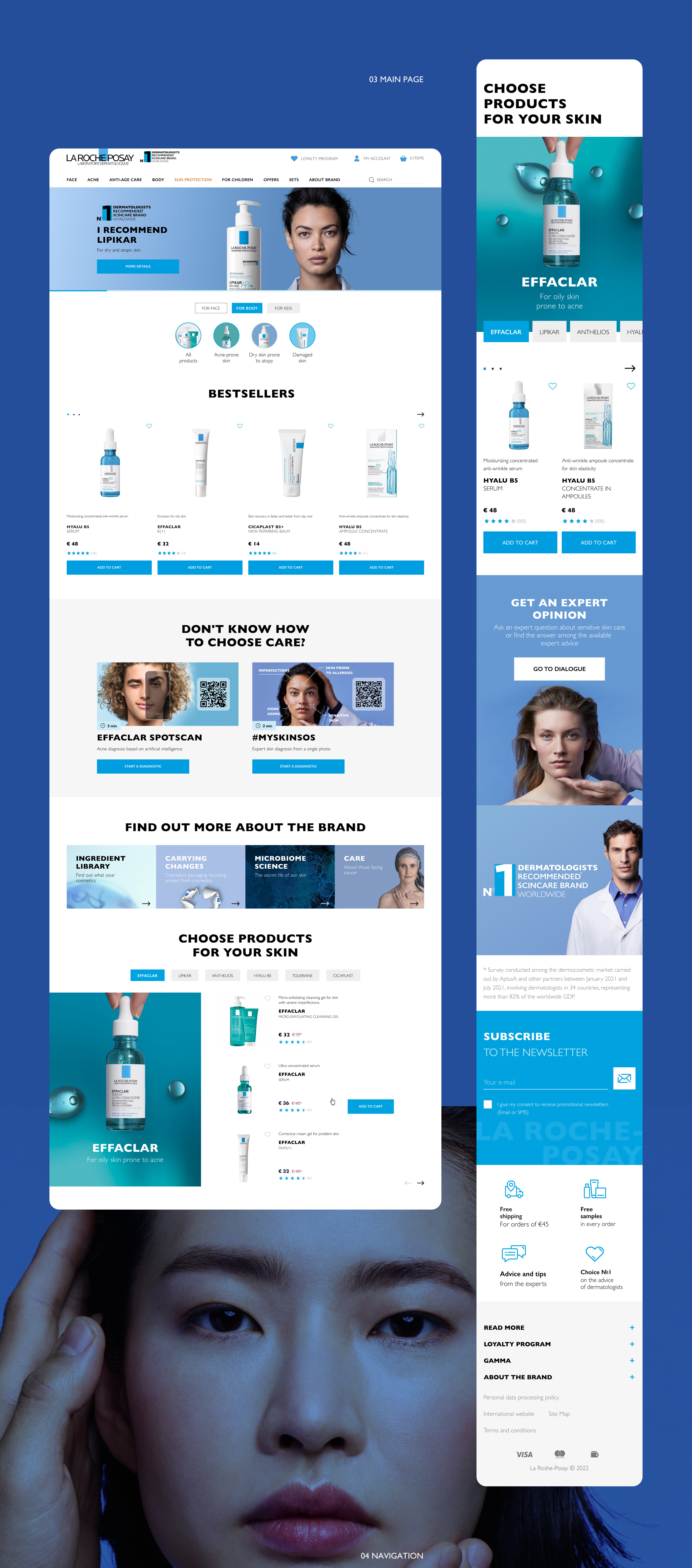 La Roche-Posay digital communications — Изображение №2 — Интерфейсы, Анимация на Dprofile