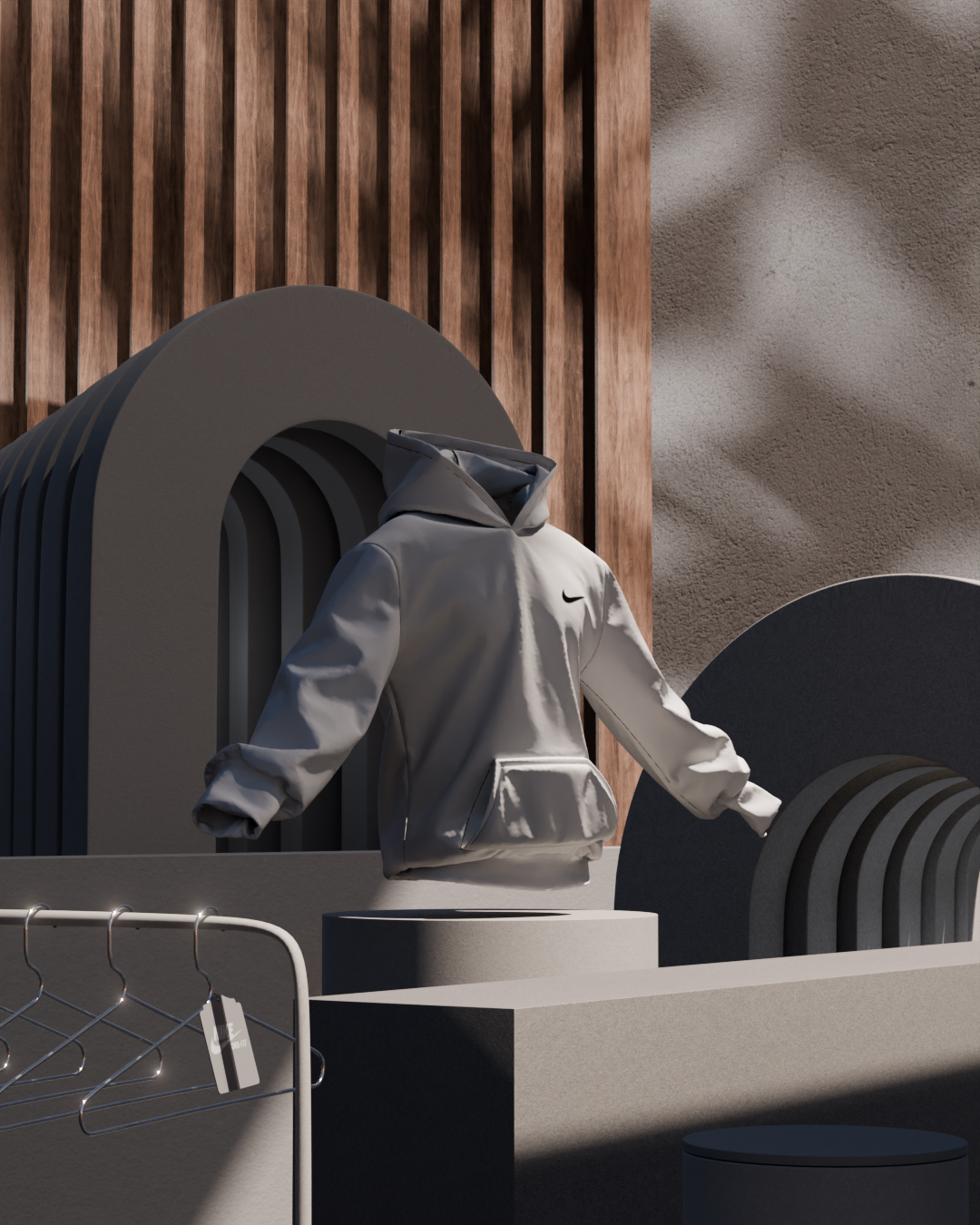 Концептуальная 3D-визуализация худи Nike — Изображение №9 — Графика, 3D на Dprofile