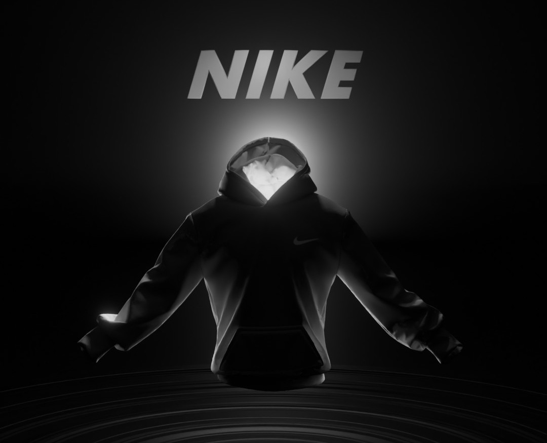Концептуальная 3D-визуализация худи Nike на Dprofile