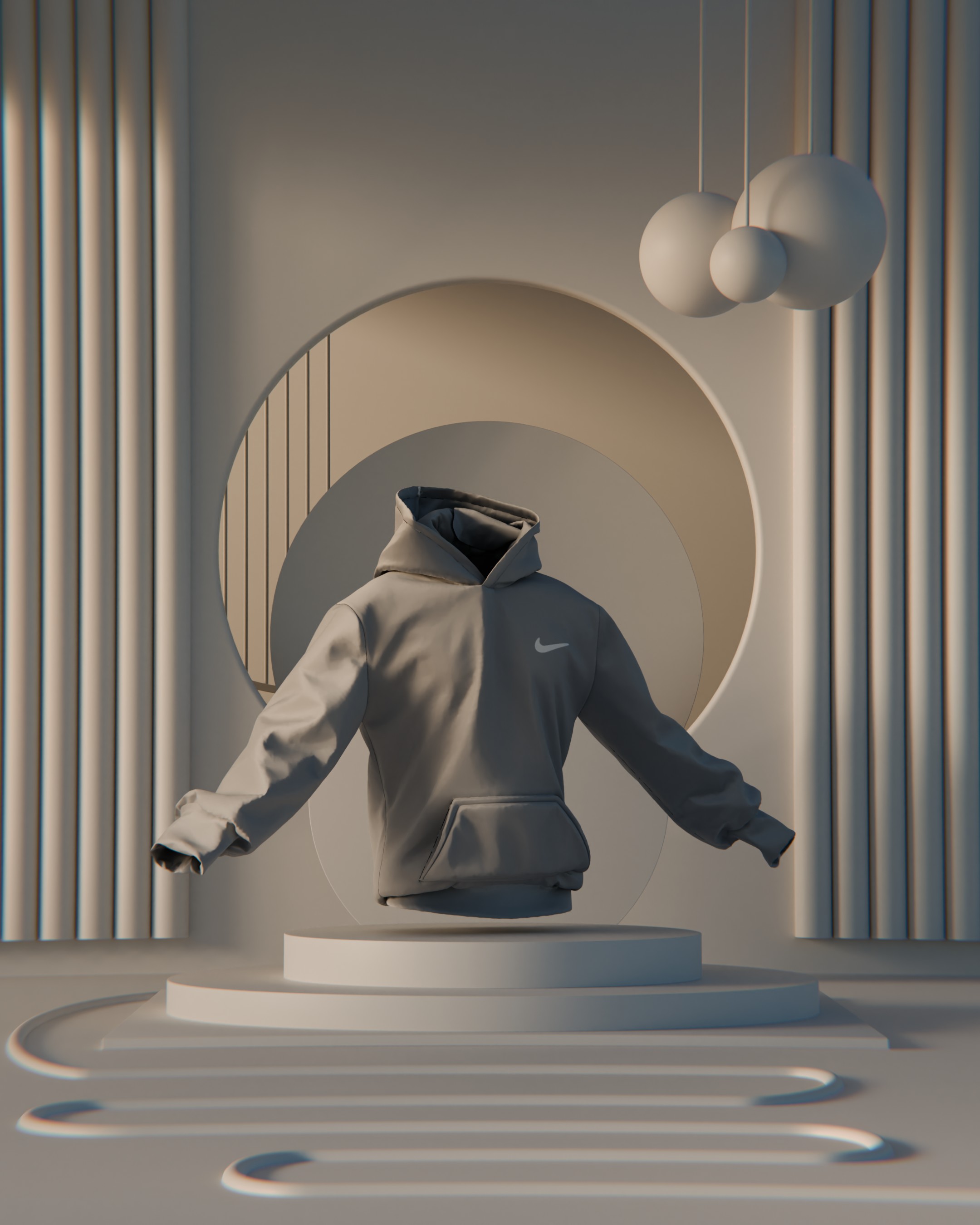 Концептуальная 3D-визуализация худи Nike — Изображение №8 — Графика, 3D на Dprofile