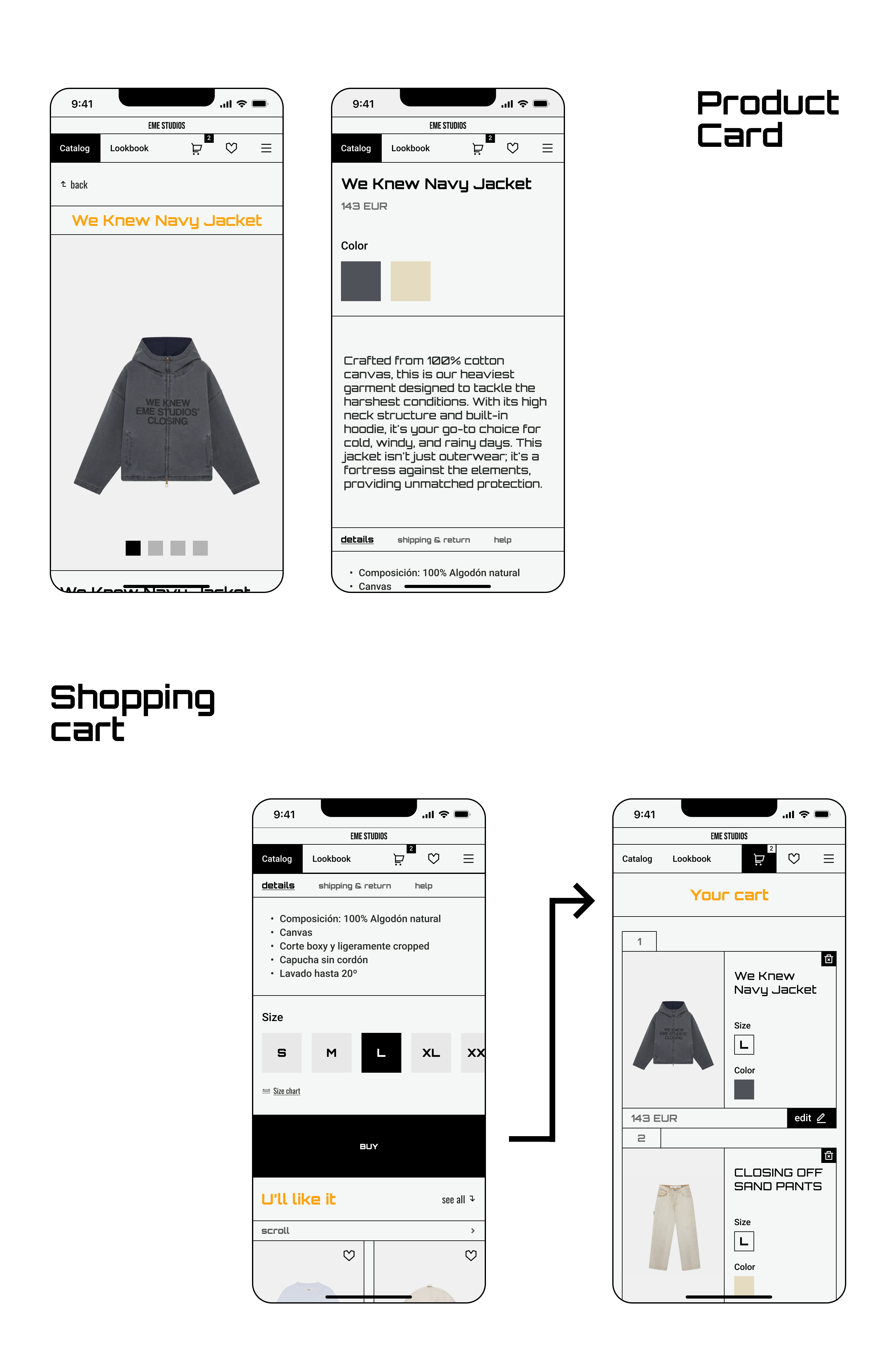 Eme Studios | E-commerce redesign — Изображение №7 — Интерфейсы на Dprofile