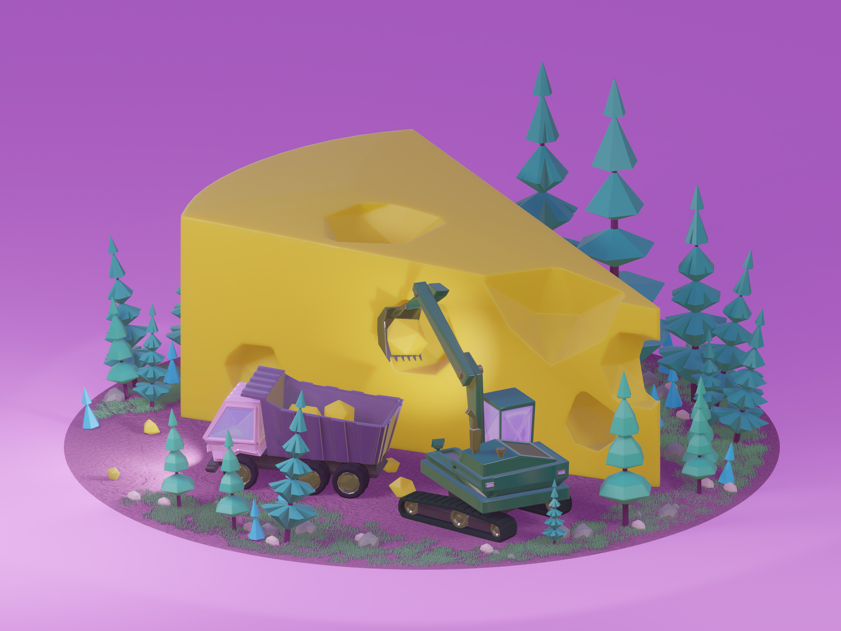Bigfood — Изображение №1 — Иллюстрация, 3D на Dprofile
