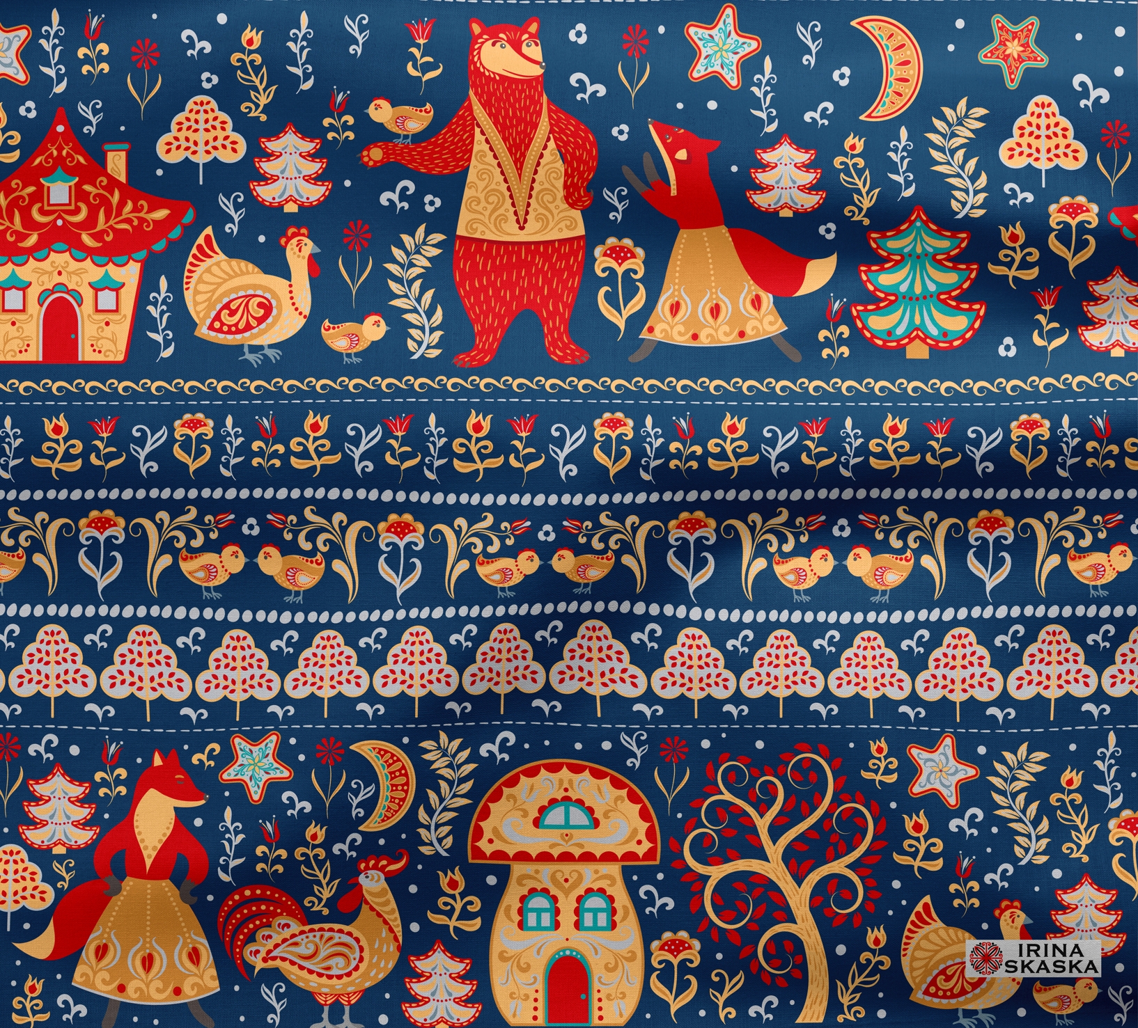 СКАЗОЧНЫЕ ИСТОРИИ. Коллекция бесшовных паттернов — Изображение №2 — Графика на Dprofile