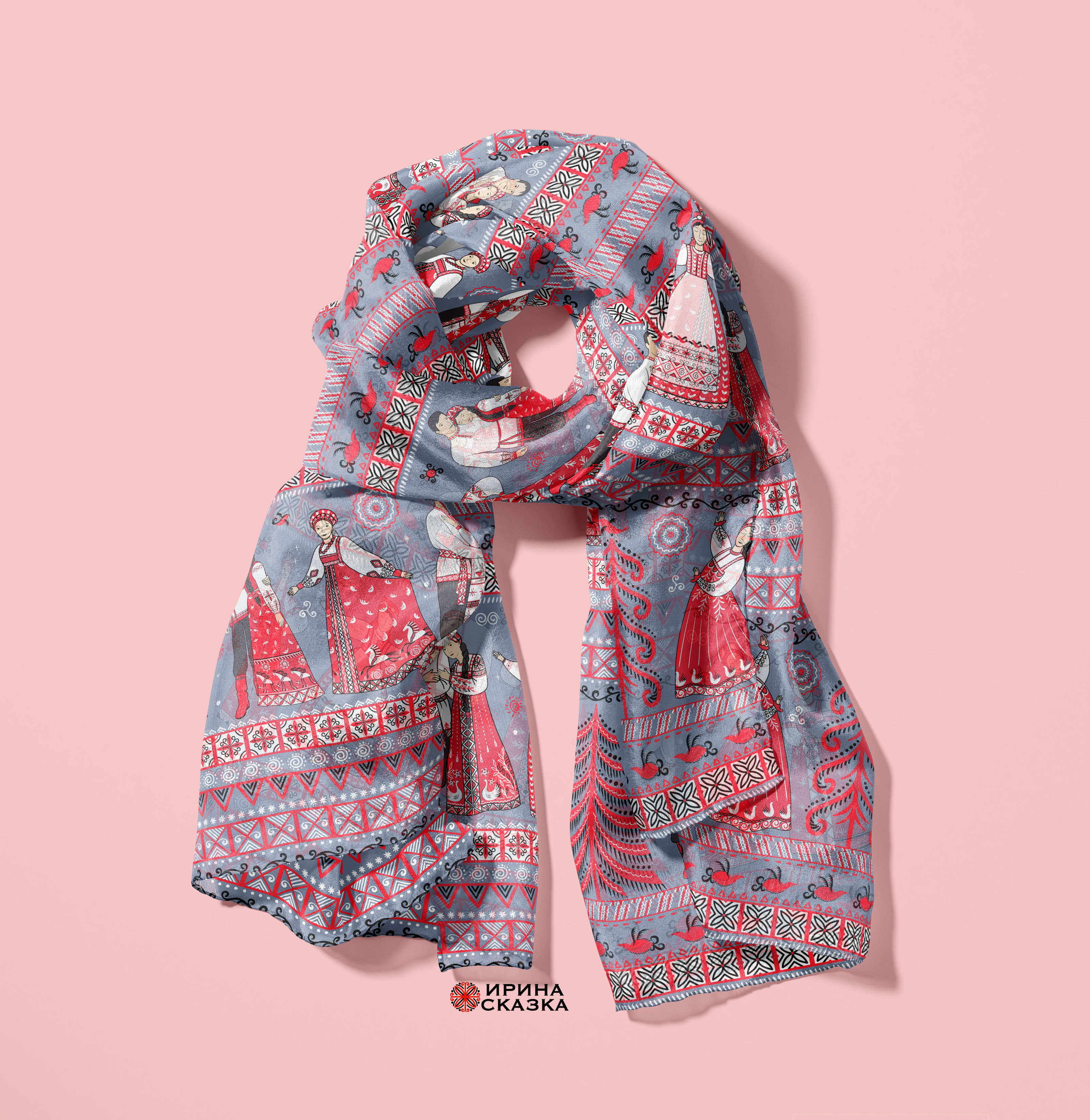 ХОРОВОД. Мезенские мотивы. — Изображение №3 — Брендинг, Иллюстрация на Dprofile