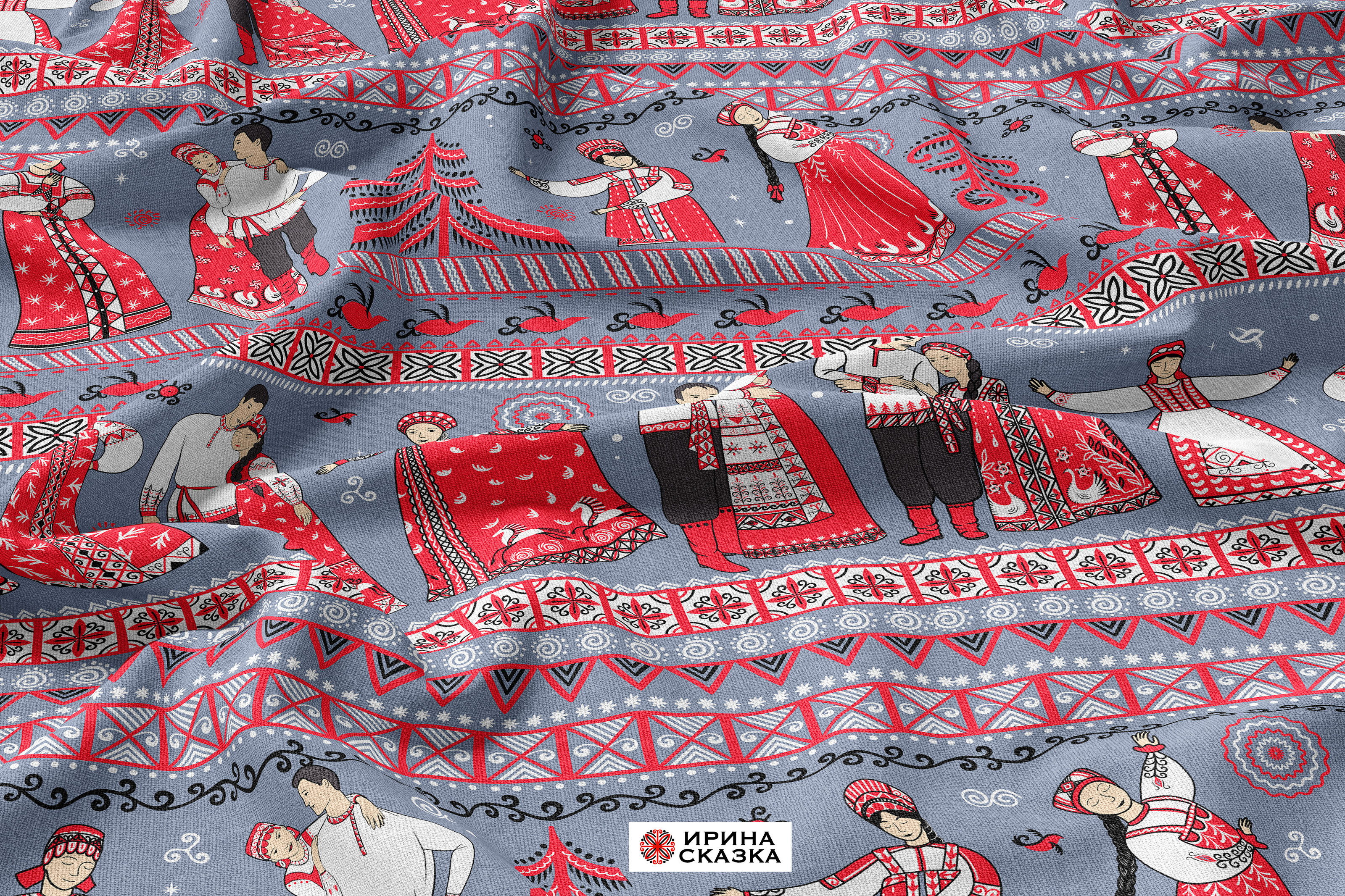 ХОРОВОД. Мезенские мотивы. — Изображение №2 — Брендинг, Иллюстрация на Dprofile