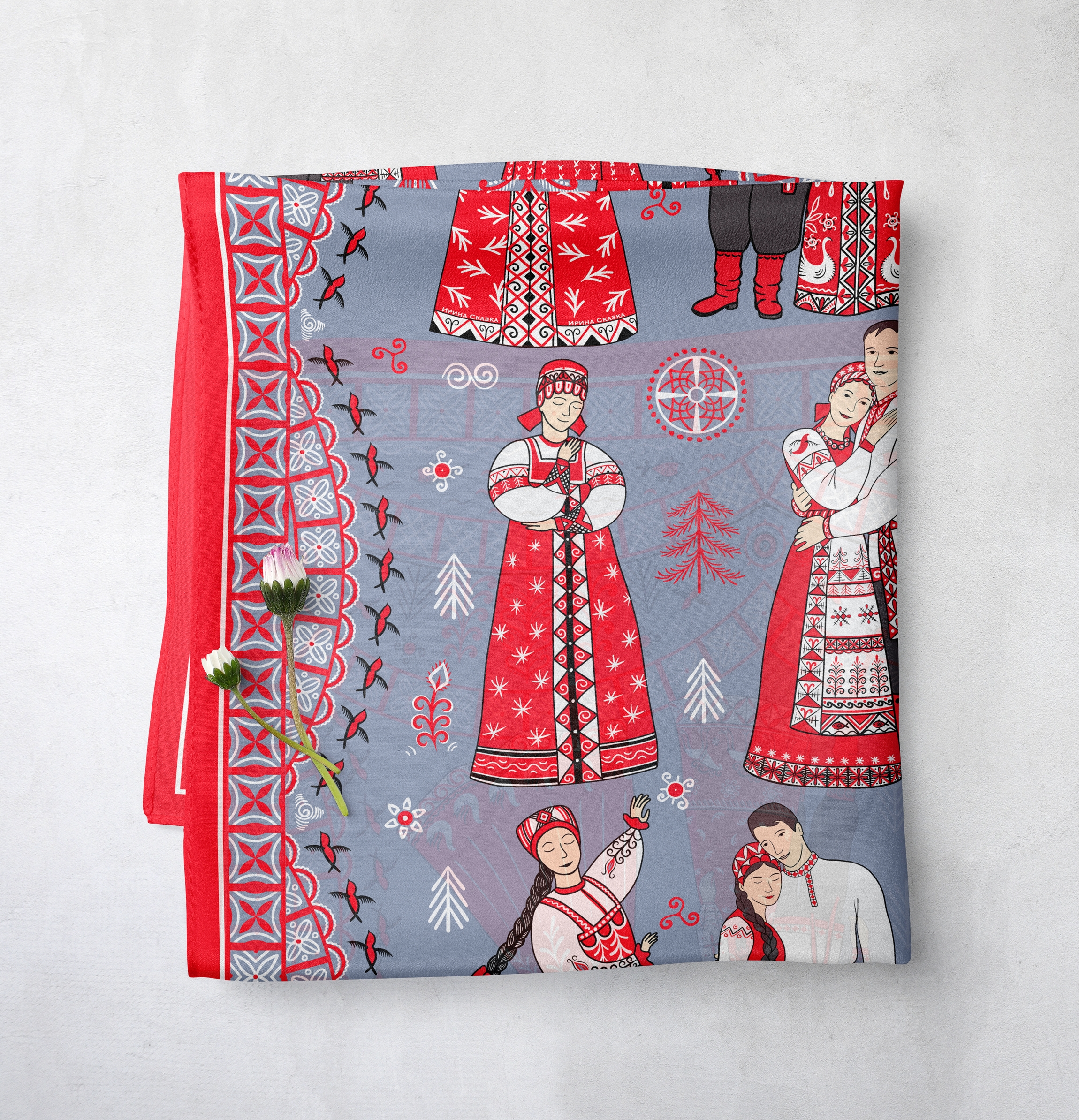 ХОРОВОД. Мезенские мотивы. — Изображение №6 — Брендинг, Иллюстрация на Dprofile