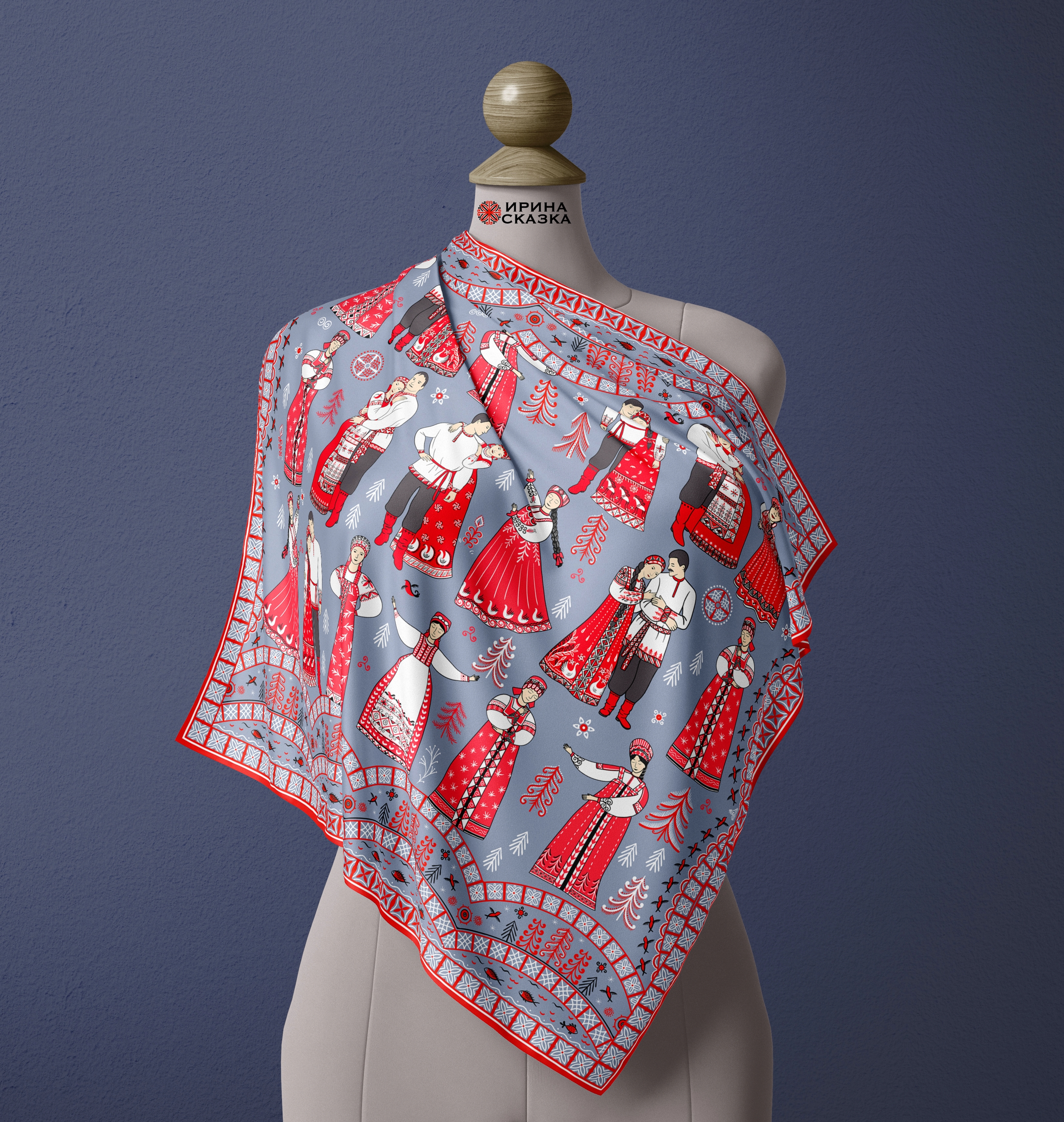 ХОРОВОД. Мезенские мотивы. — Изображение №7 — Брендинг, Иллюстрация на Dprofile