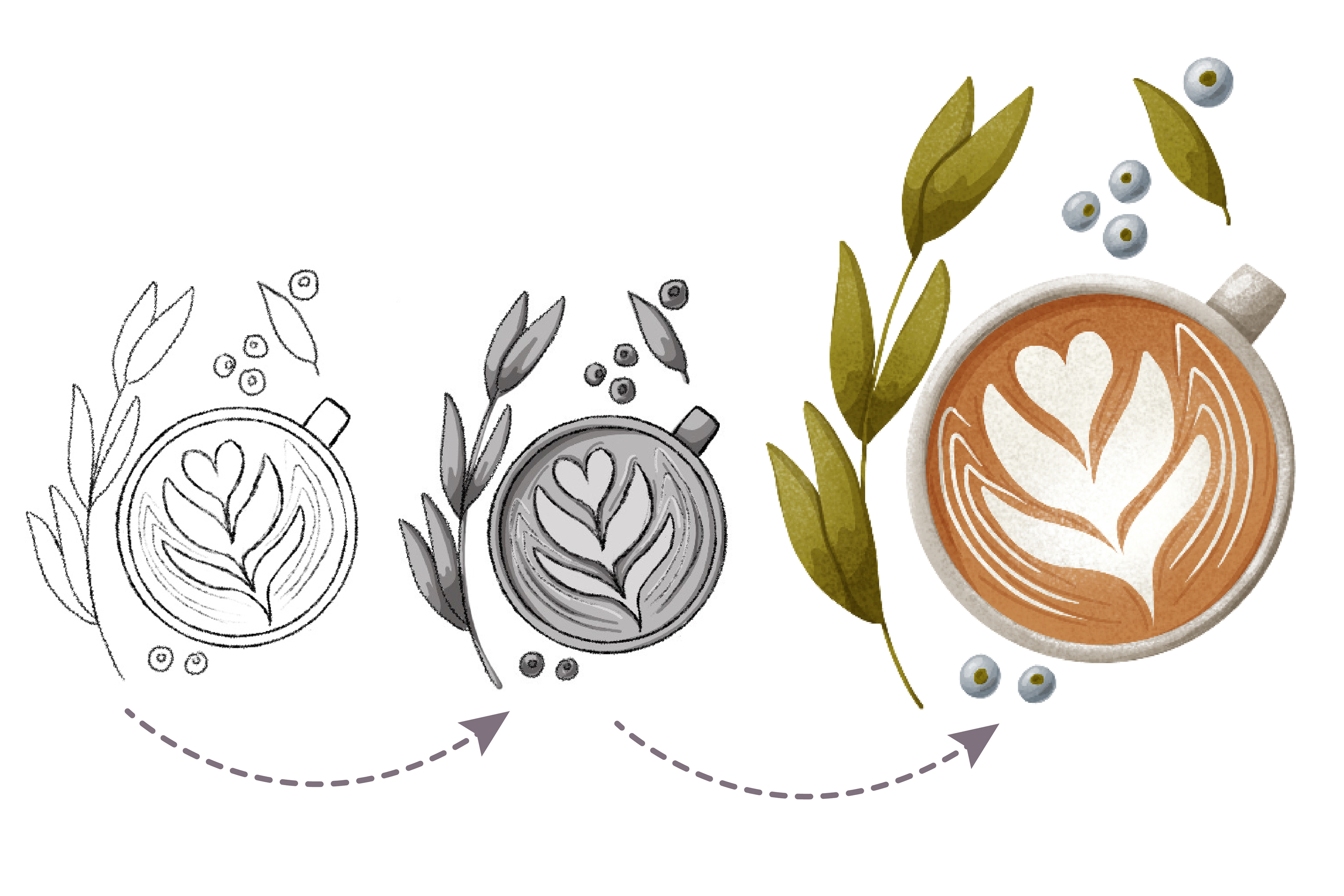 Coffee stickers — Изображение №3 — Иллюстрация на Dprofile