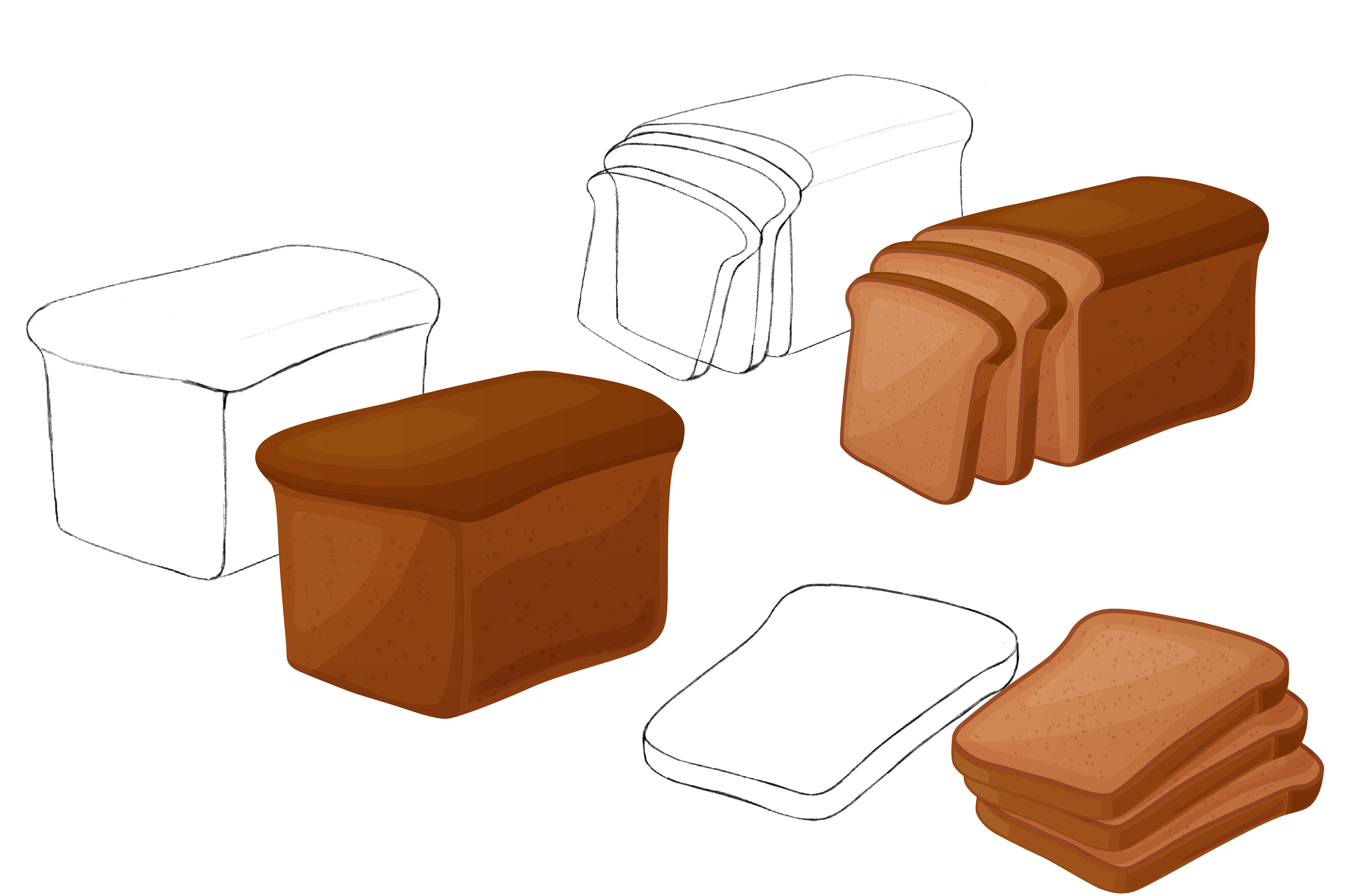 Bakery vector illustrations — Изображение №2 — Брендинг, Иллюстрация на Dprofile