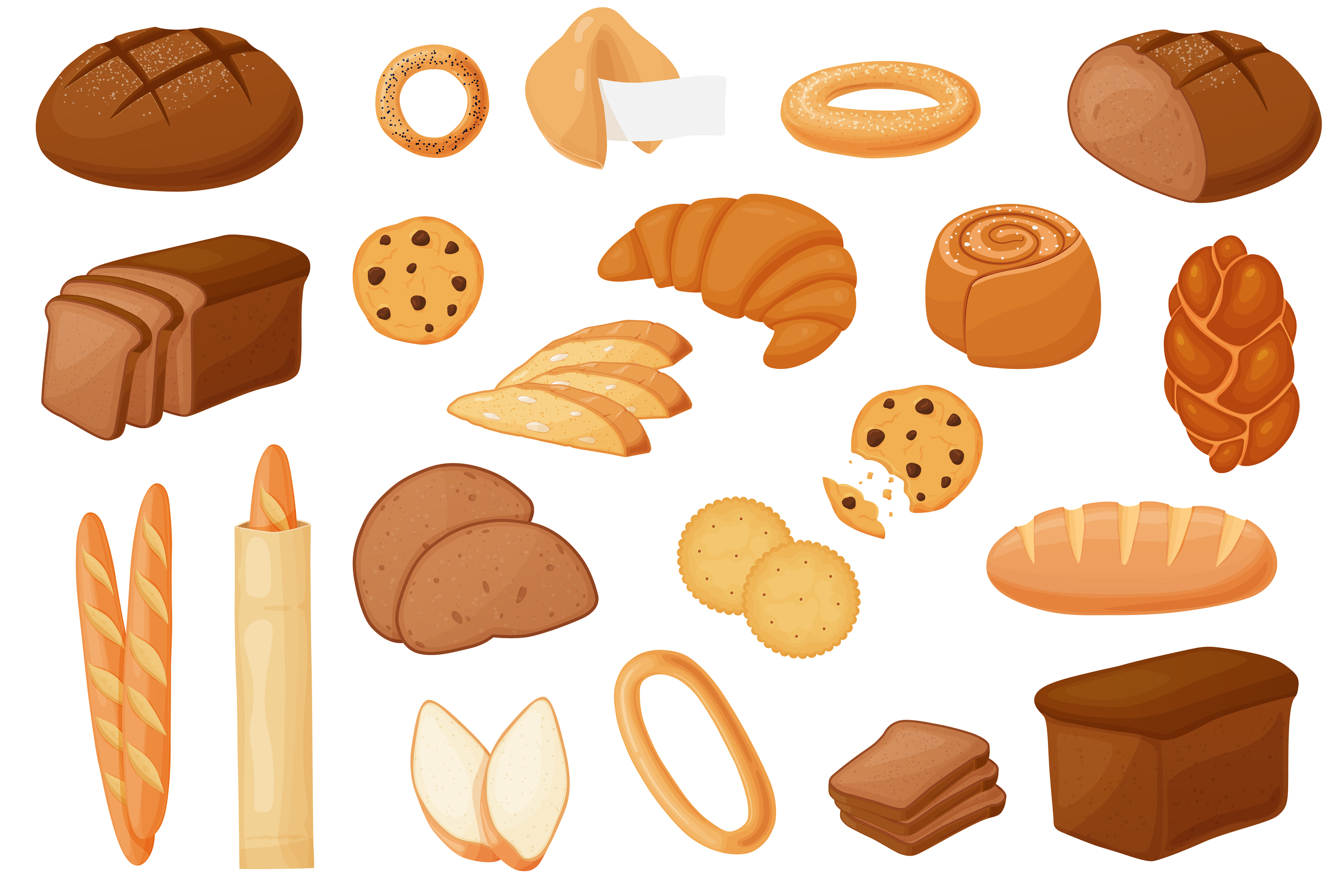 Bakery vector illustrations — Изображение №1 — Брендинг, Иллюстрация на Dprofile