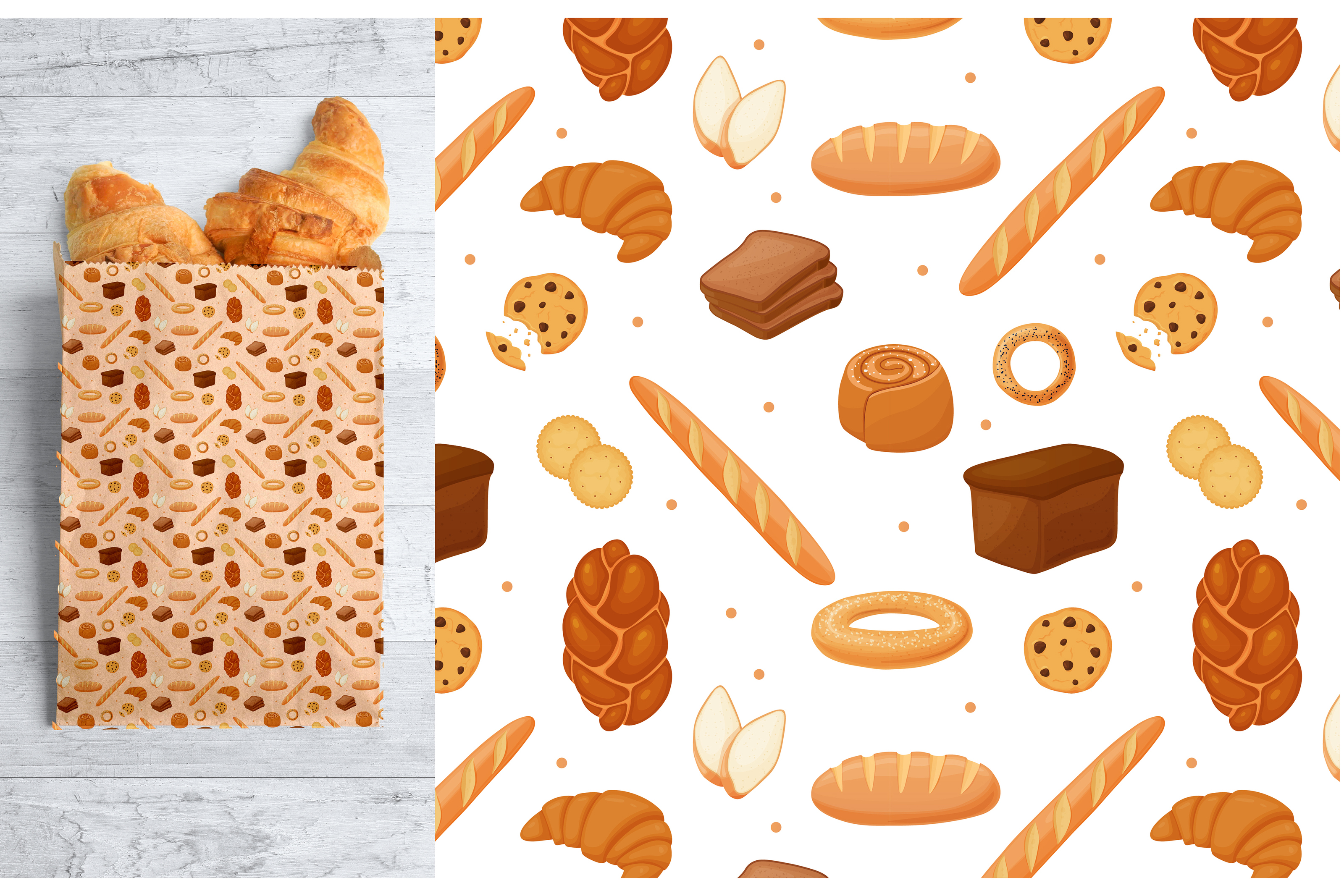 Bakery vector illustrations — Изображение №5 — Брендинг, Иллюстрация на Dprofile