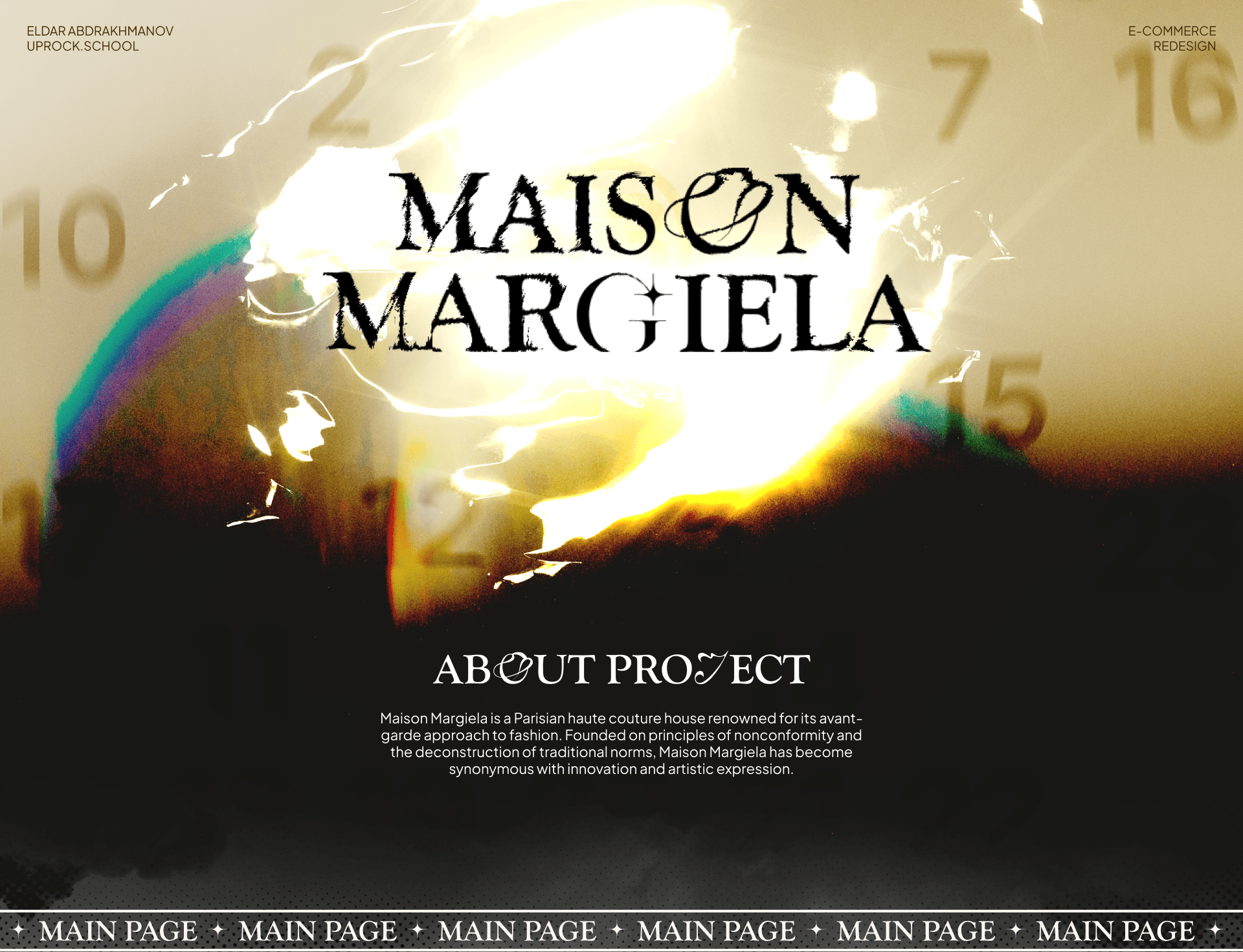 Редизайн Maison Margiela — Изображение №1 — Интерфейсы на Dprofile