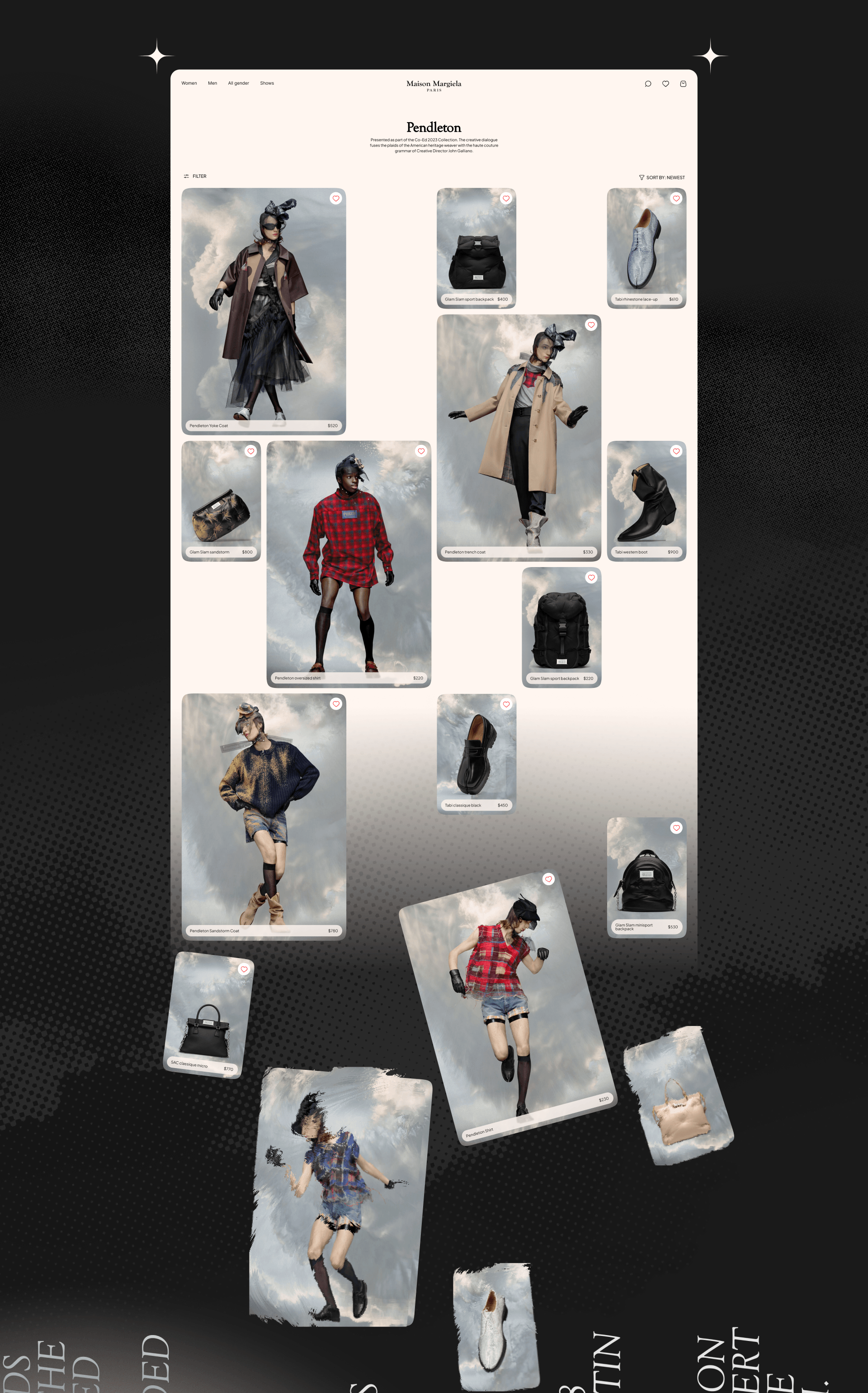 Редизайн Maison Margiela — Изображение №6 — Интерфейсы на Dprofile