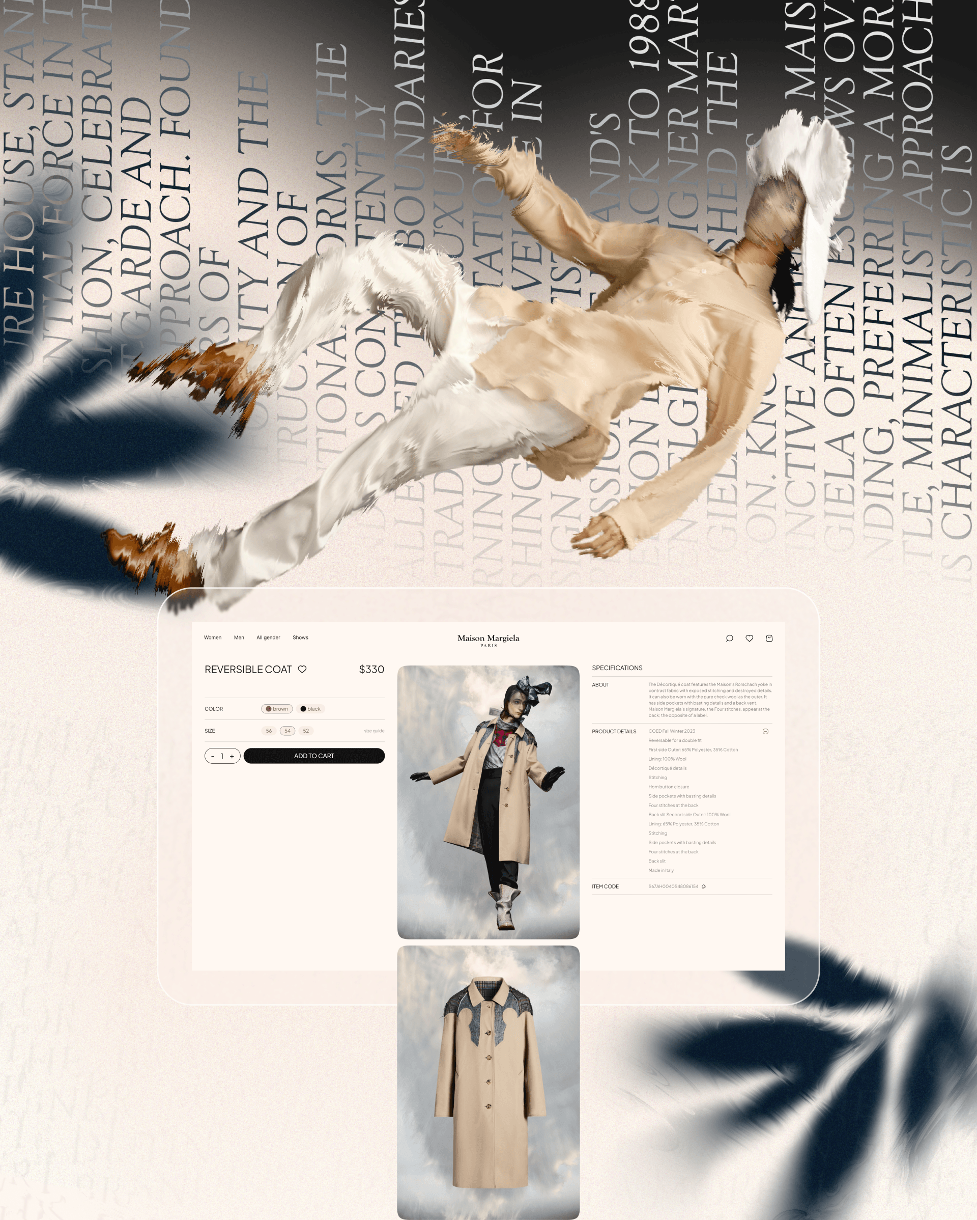 Редизайн Maison Margiela — Изображение №7 — Интерфейсы на Dprofile