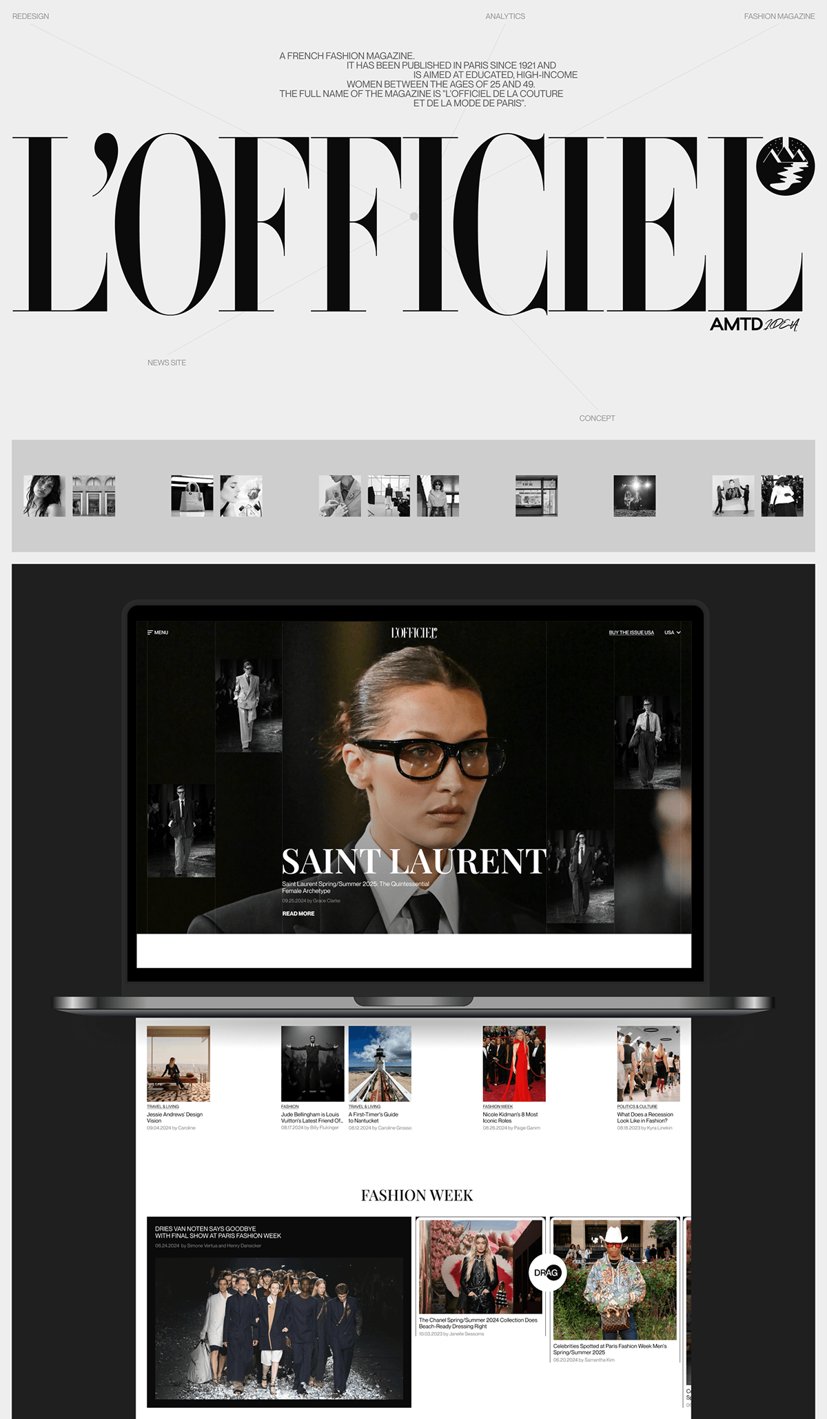 L'OFFICIEL | News website redesign — Изображение №1 — Интерфейсы на Dprofile