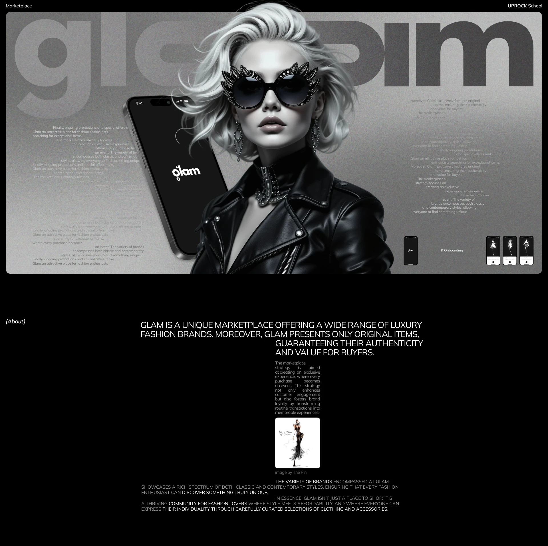 GLAM | Marketplace — Изображение №1 — Интерфейсы на Dprofile