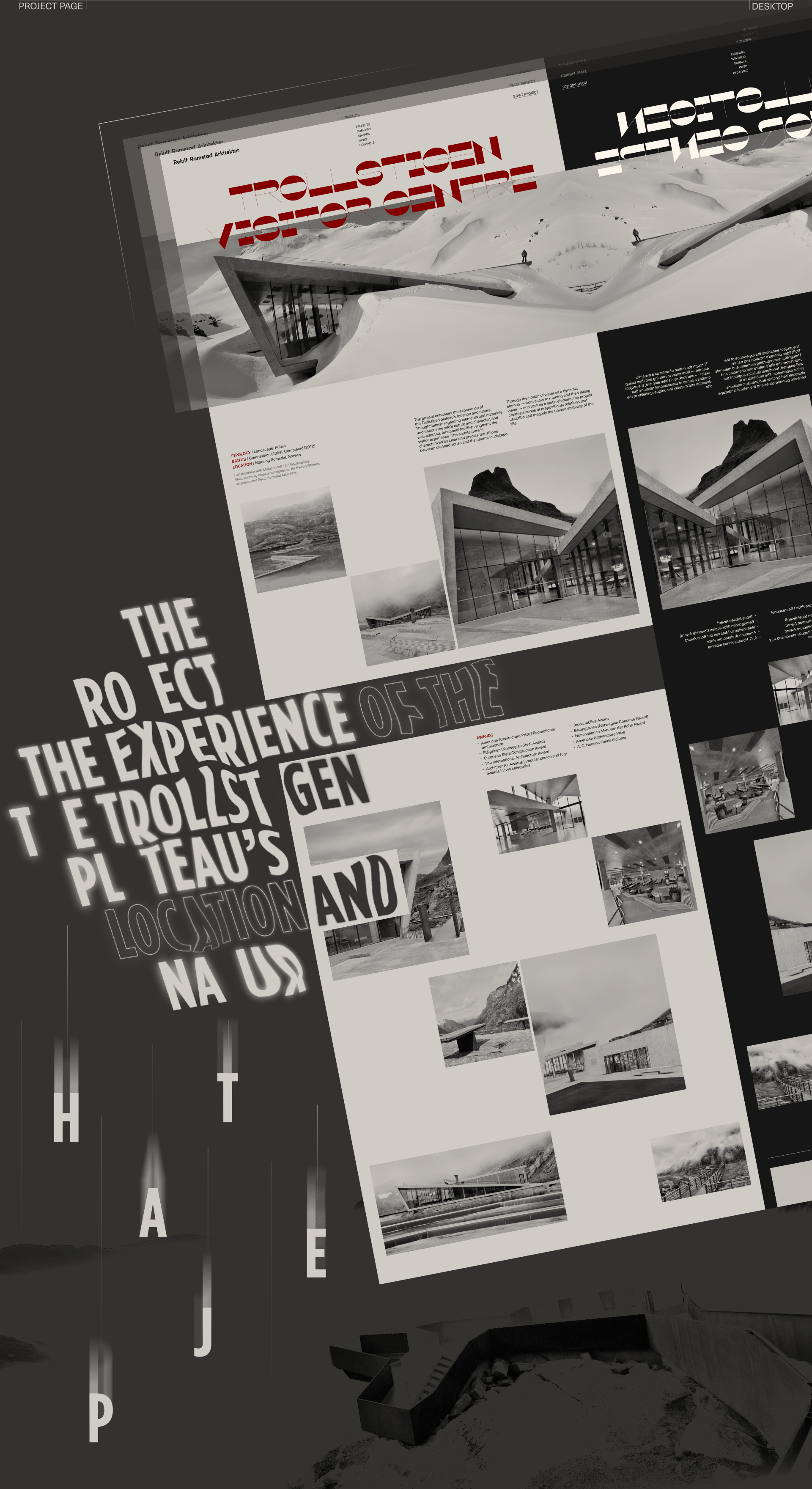 Reiulf Ramstad Arkitekter. Corporate Redesign — Изображение №7 — Интерфейсы, Брендинг на Dprofile