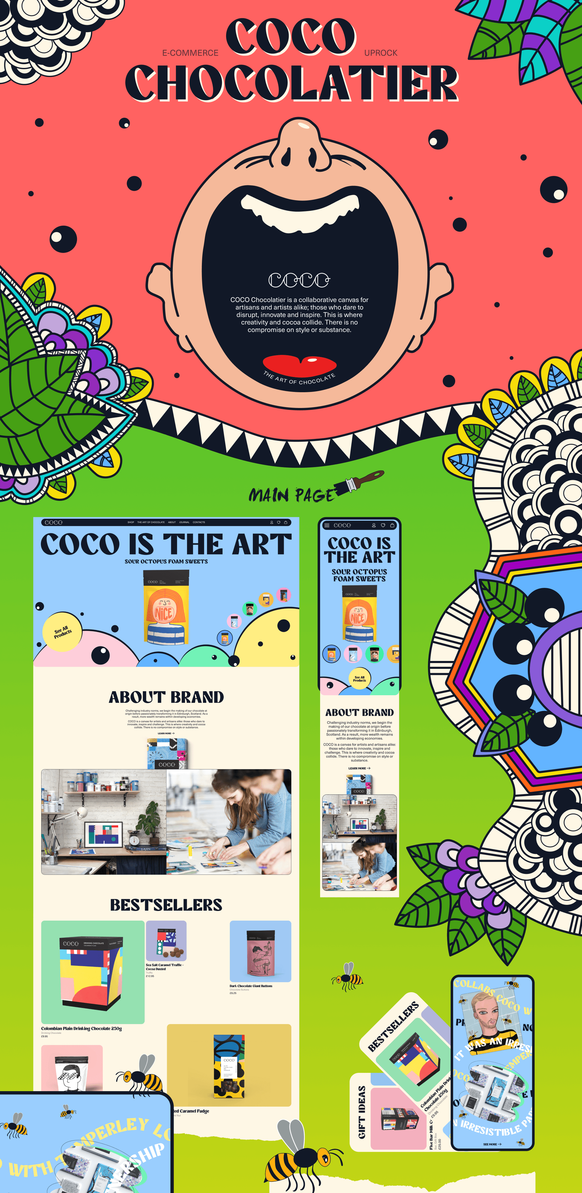 COCO Chocolatier / E-commerce Redesign — Изображение №1 — Интерфейсы, Брендинг на Dprofile