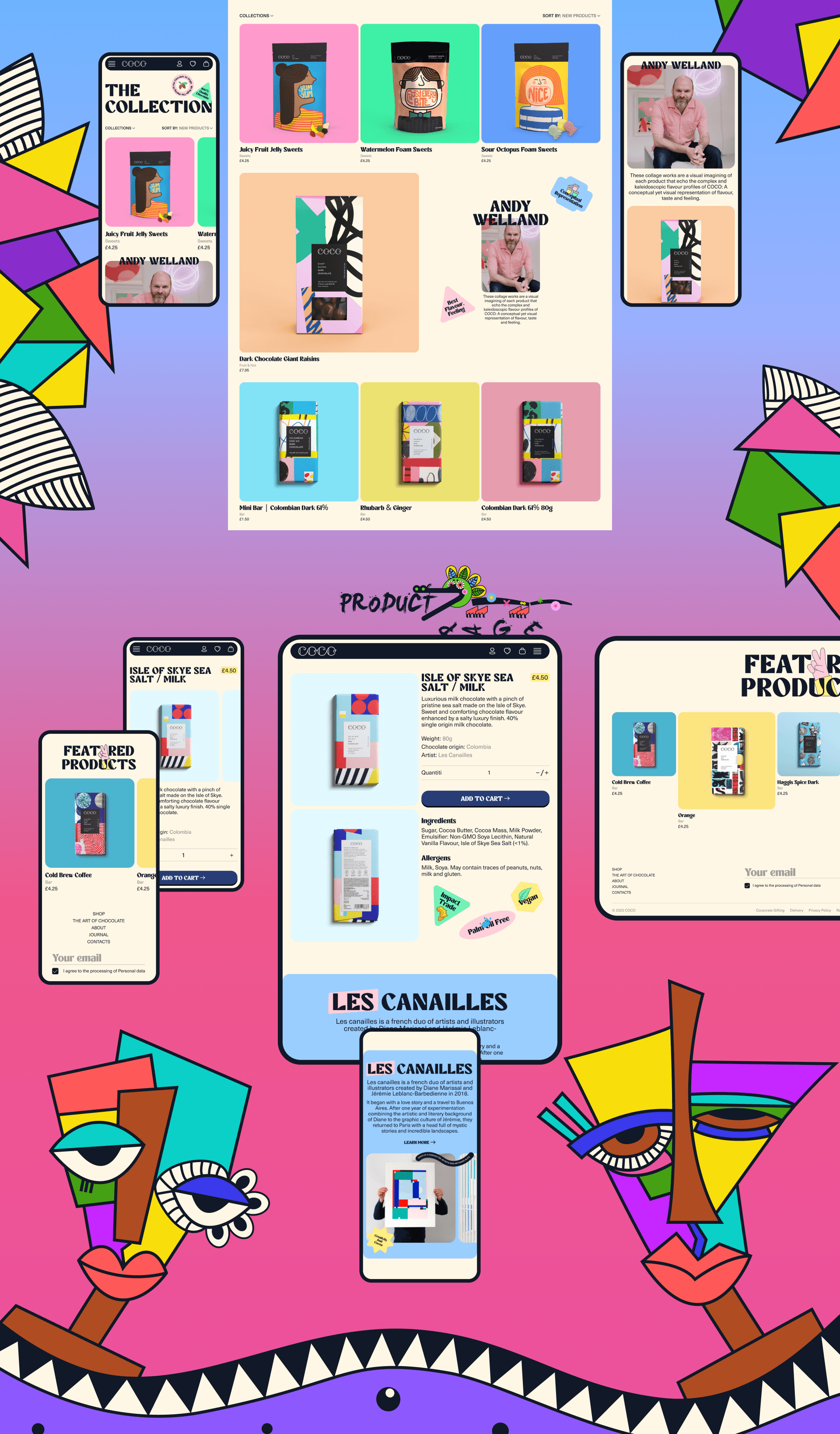 COCO Chocolatier / E-commerce Redesign — Изображение №3 — Интерфейсы, Брендинг на Dprofile