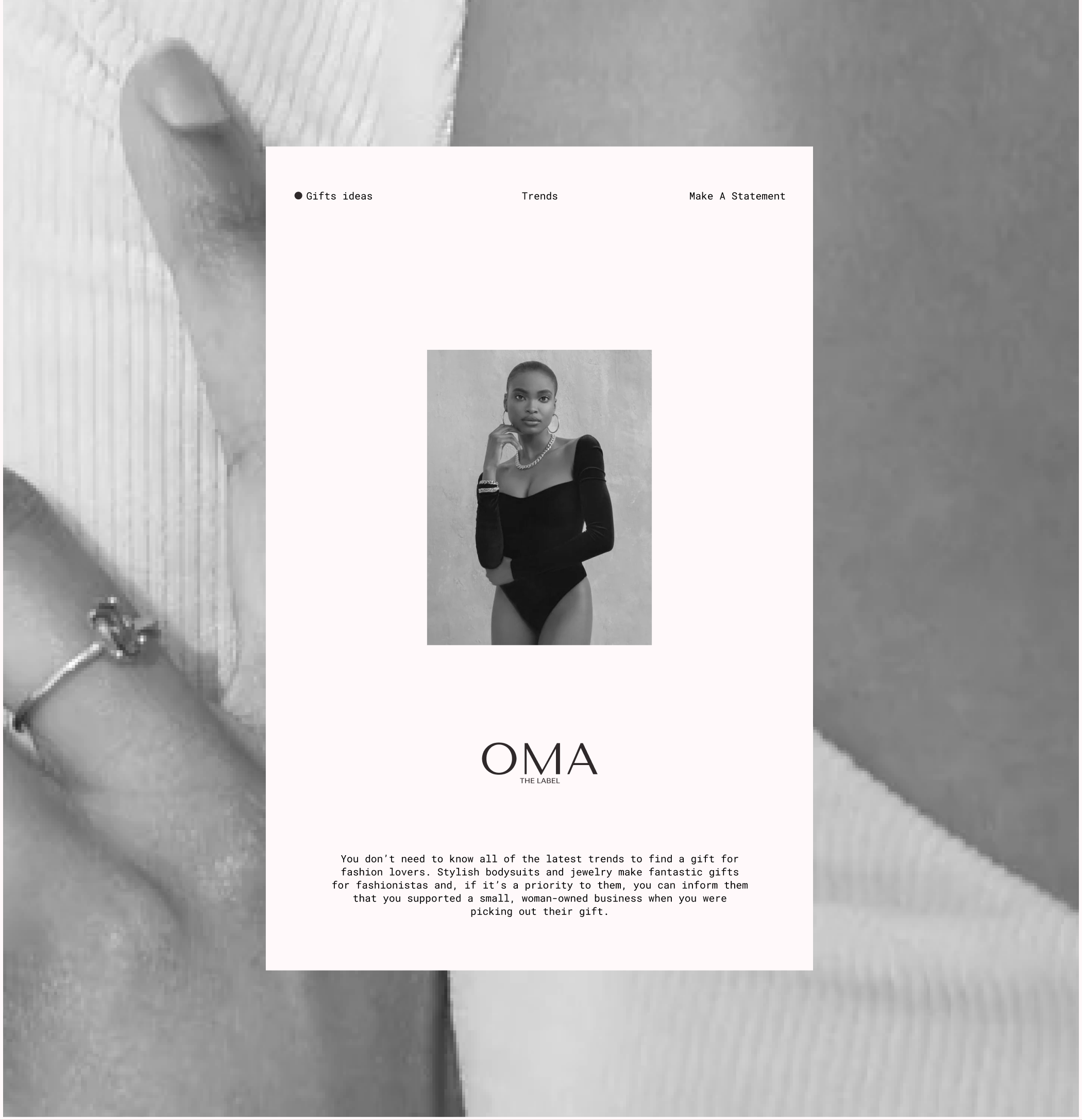 OME THR LABEL | e-commerce redesign — Изображение №8 — Брендинг, Интерфейсы на Dprofile