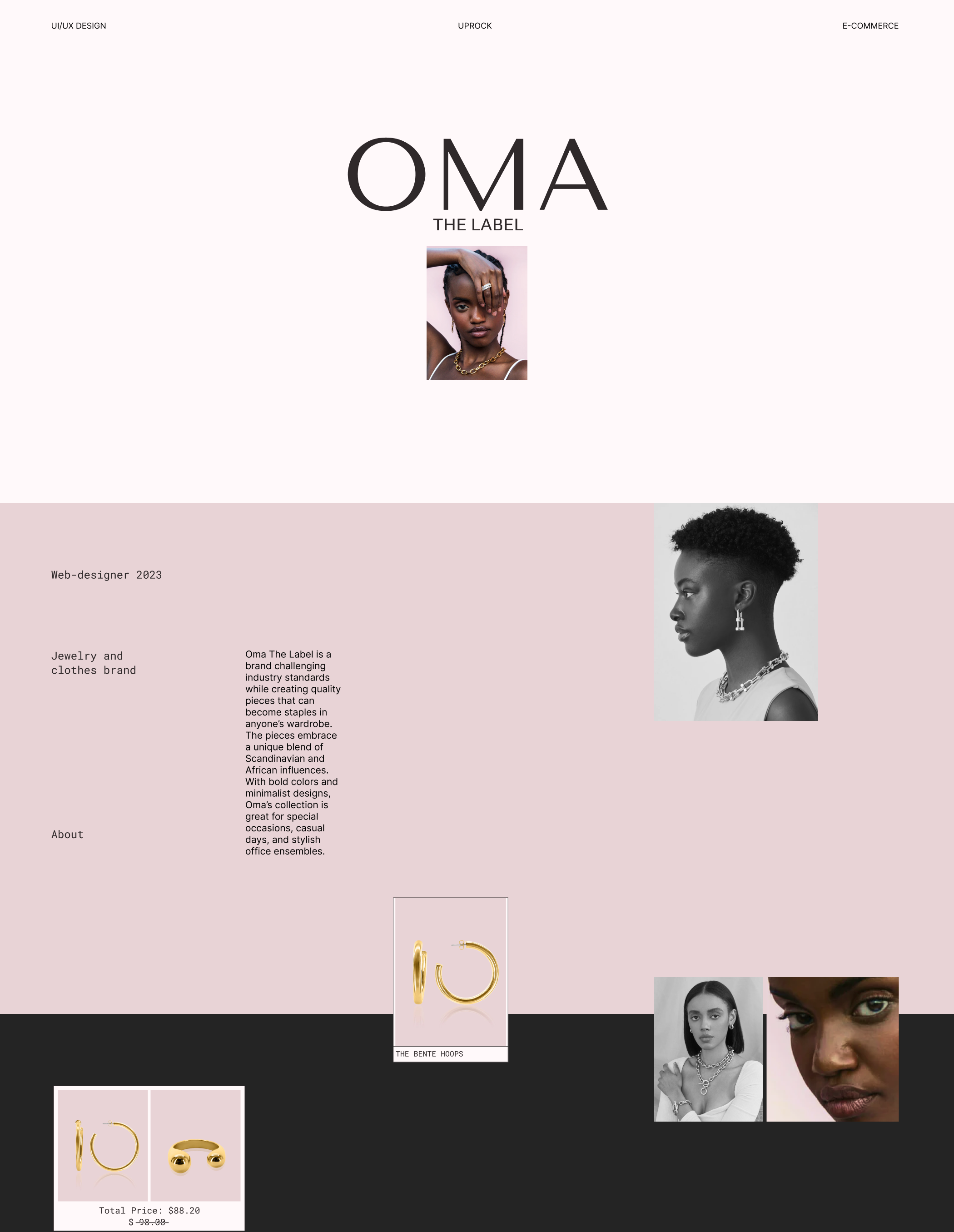 OME THR LABEL | e-commerce redesign — Изображение №1 — Брендинг, Интерфейсы на Dprofile