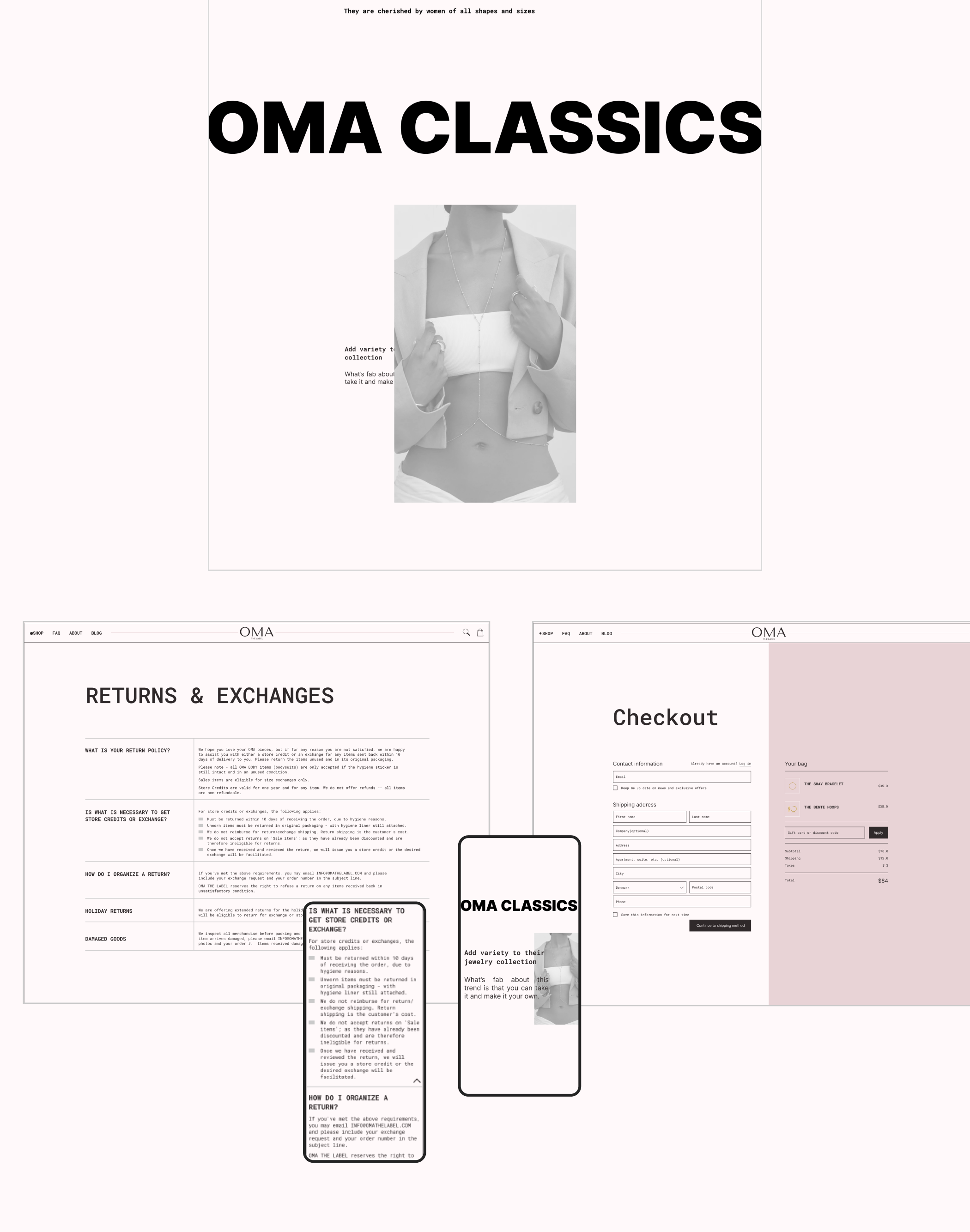 OME THR LABEL | e-commerce redesign — Изображение №17 — Брендинг, Интерфейсы на Dprofile