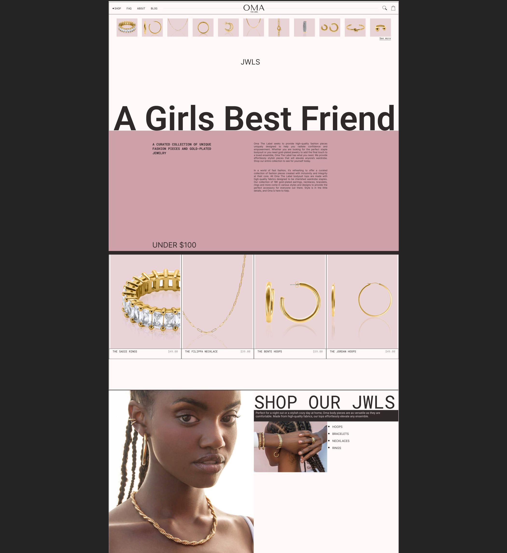 OME THR LABEL | e-commerce redesign — Изображение №3 — Брендинг, Интерфейсы на Dprofile