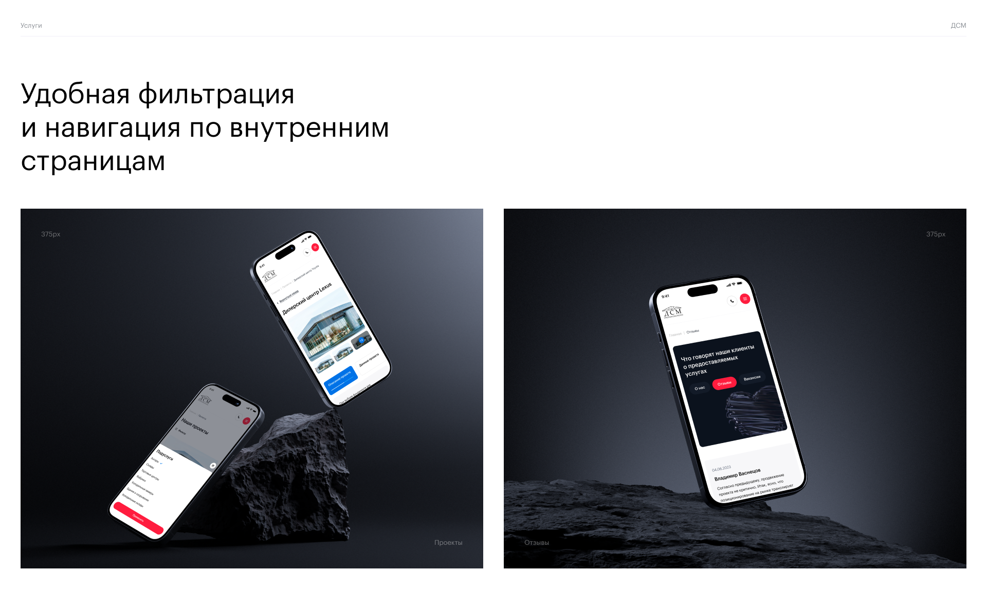ДСМ | Корпоративный сайт — Изображение №5 — Интерфейсы, Графика на Dprofile