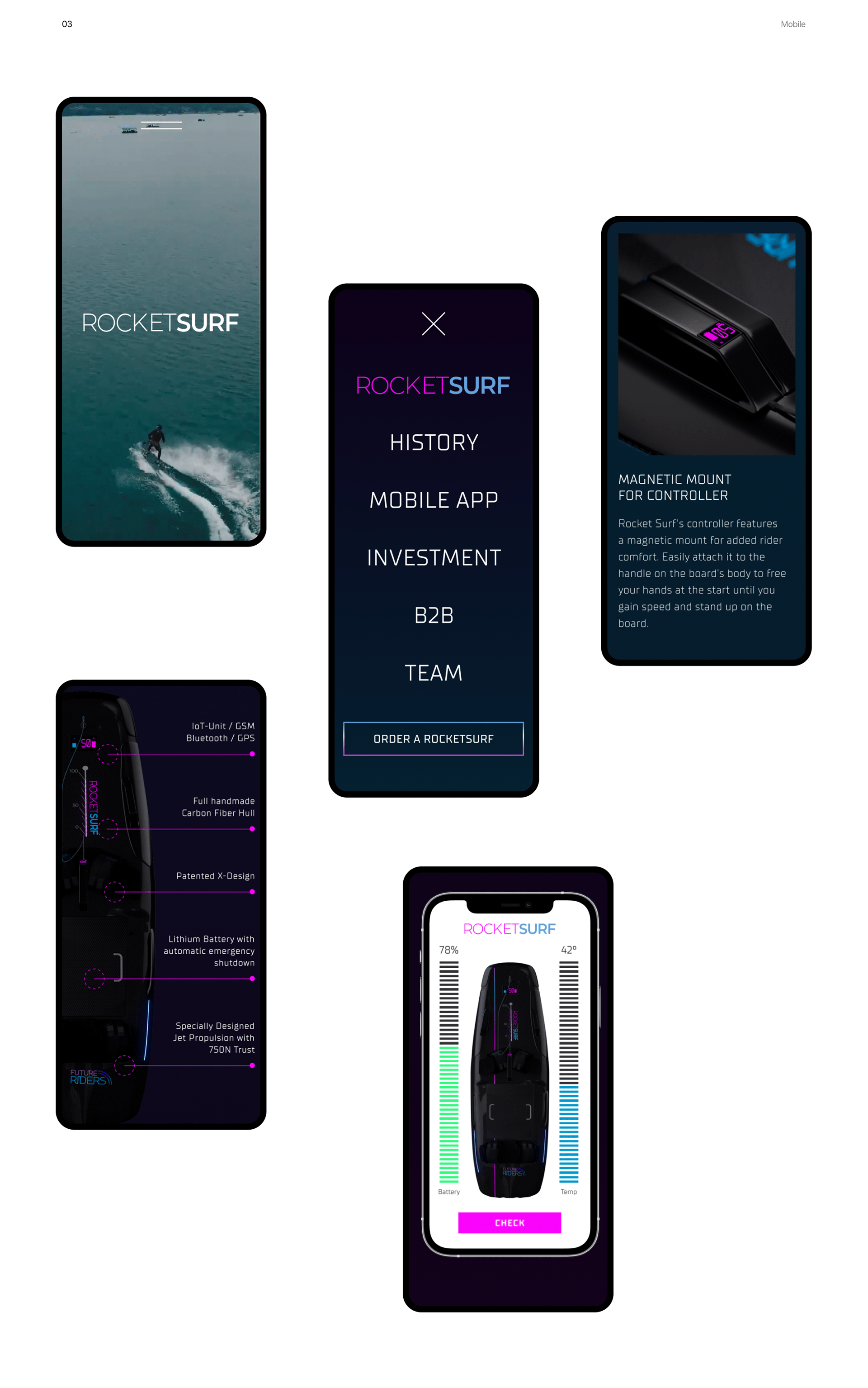 Landing Page - Rocket Surf — Изображение №4 — Интерфейсы на Dprofile