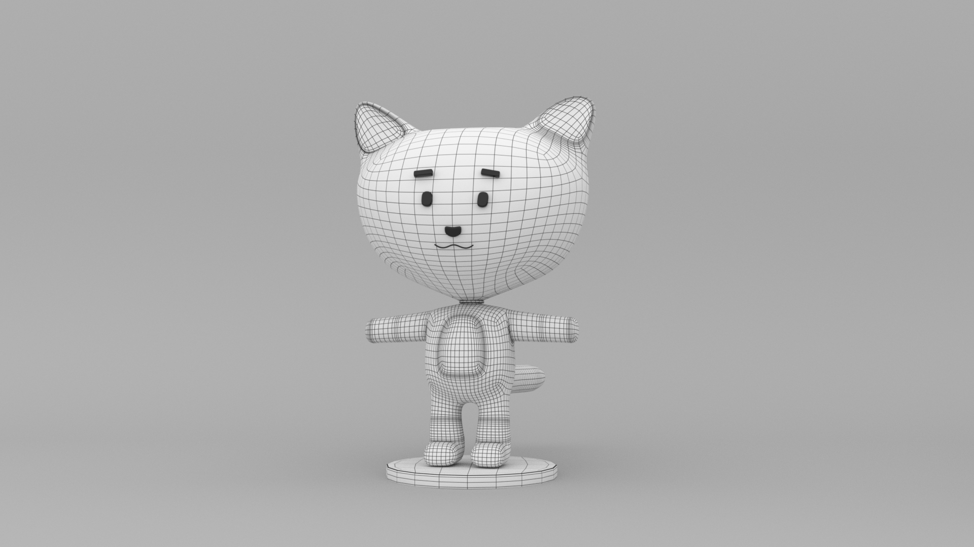 Стилизованный кот, анимация — Изображение №1 — 3D на Dprofile